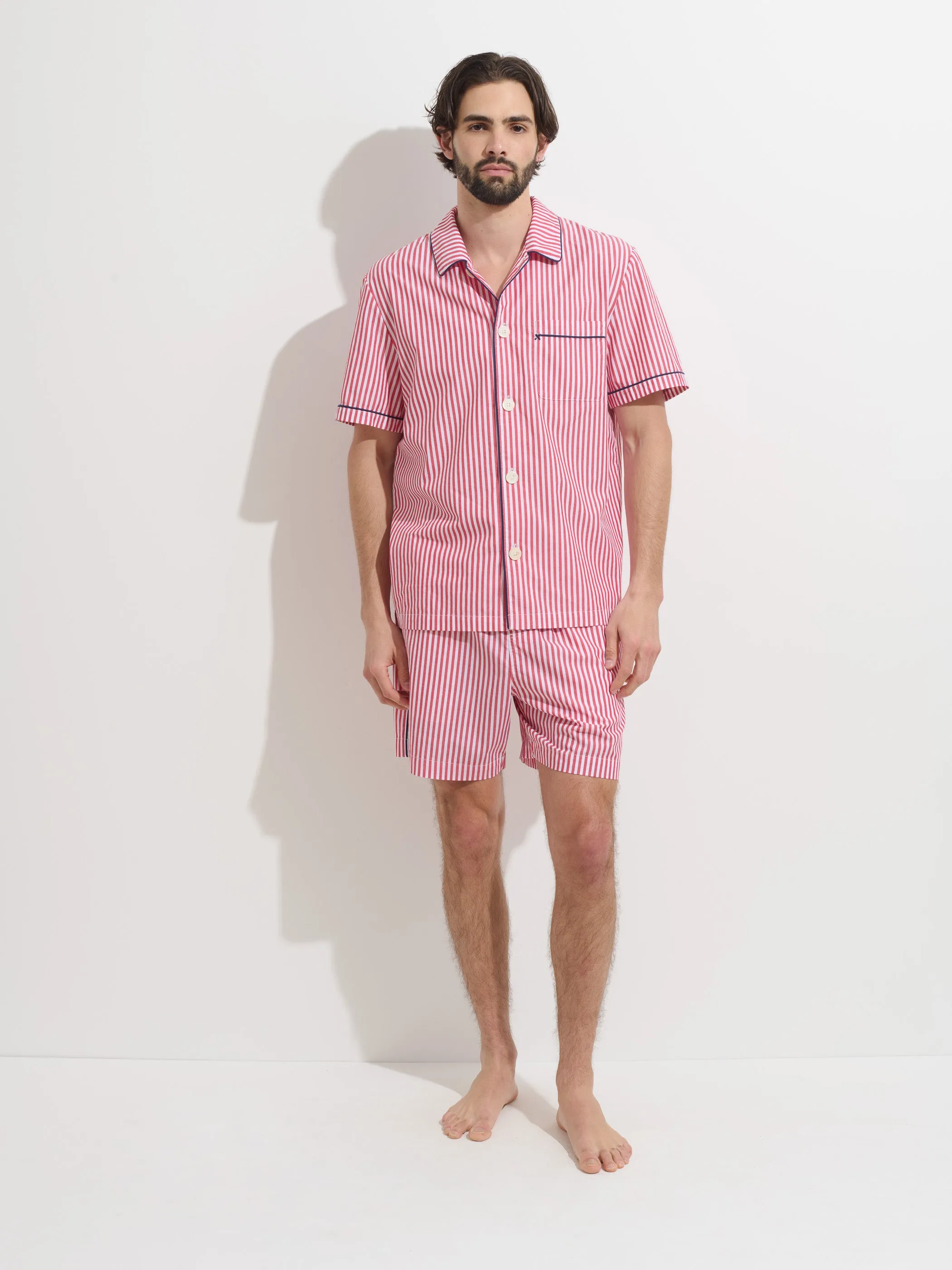 P'Jimmies Sleep Short In Stripe sold by Alex Mill product image thumbnail 2