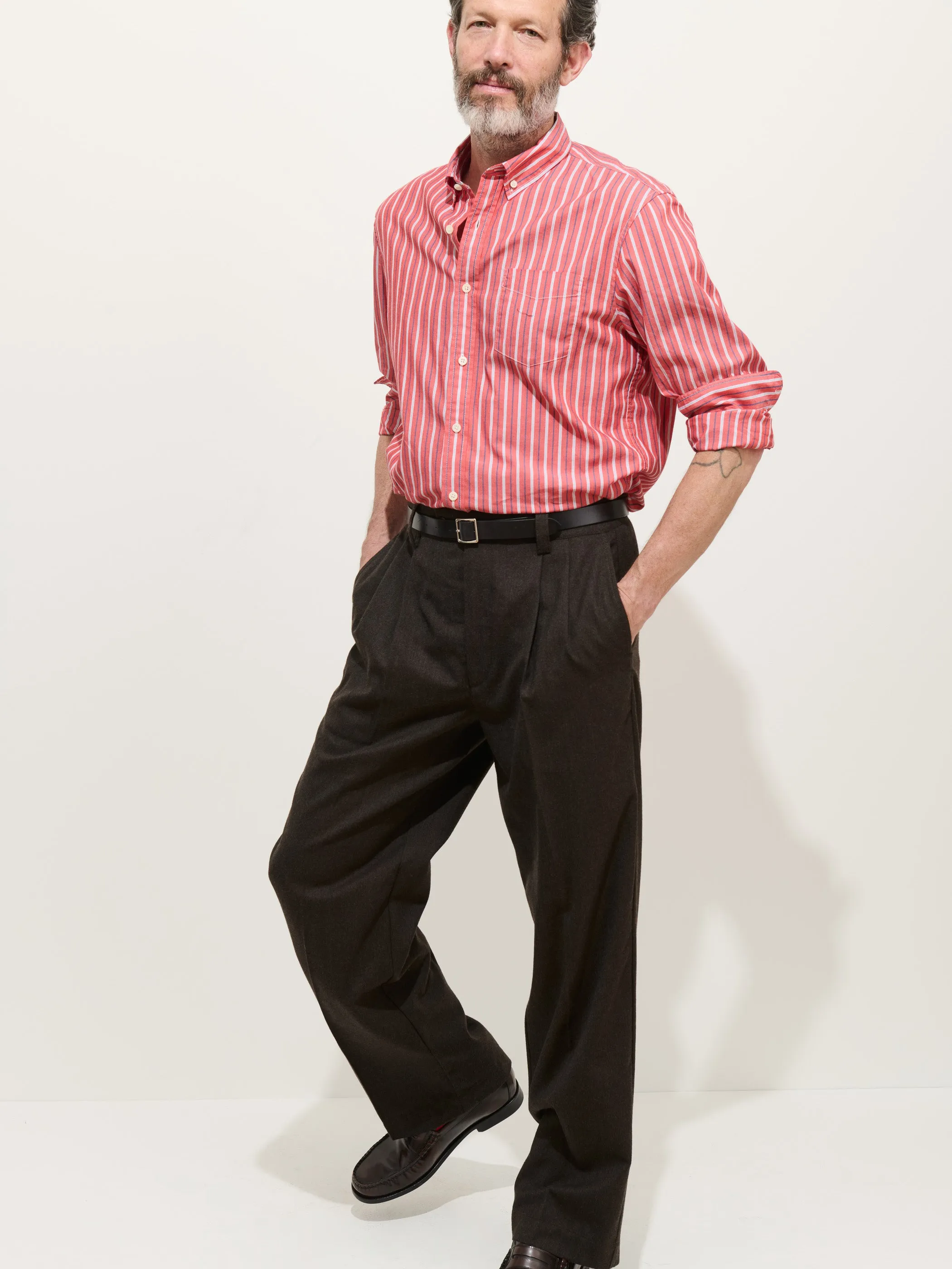 Mill Striped Shirt In Cotton Poplin sold by Alex Mill product image thumbnail 4
