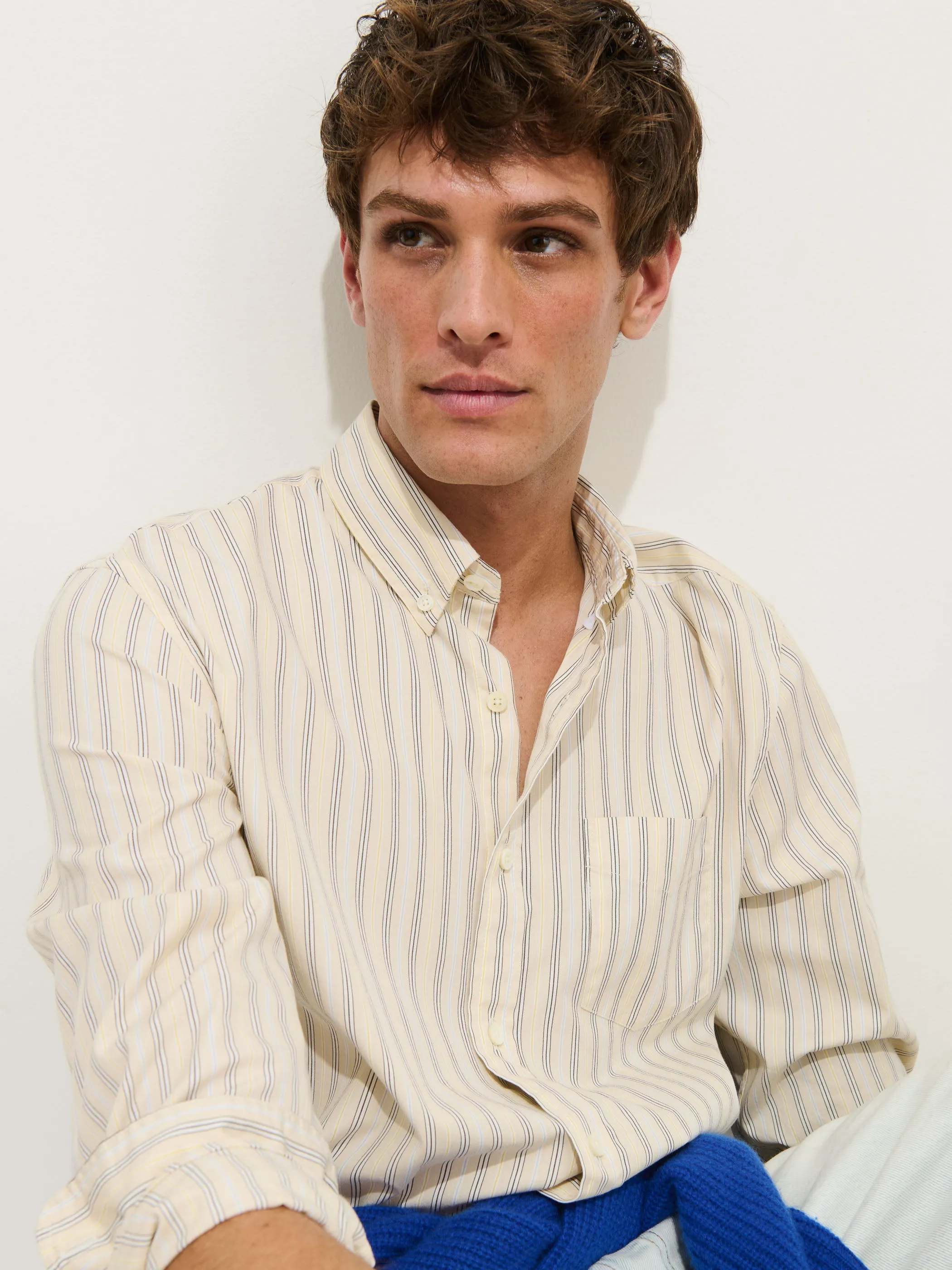 Mill Striped Shirt In Cotton Poplin sold by Alex Mill product image thumbnail 5