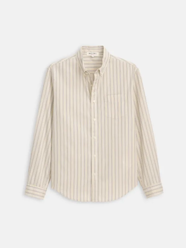 Mill Striped Shirt In Cotton Poplin sold by Alex Mill