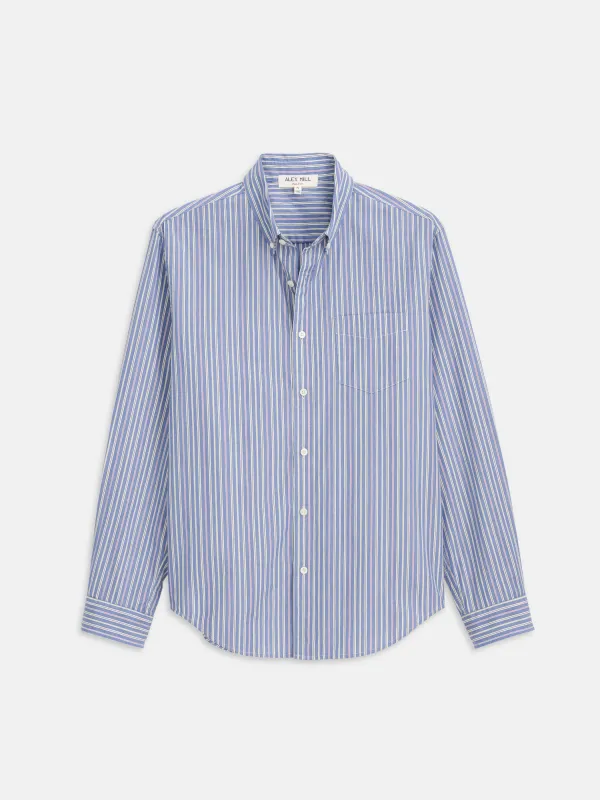 Mill Striped Shirt In Cotton Poplin sold by Alex Mill