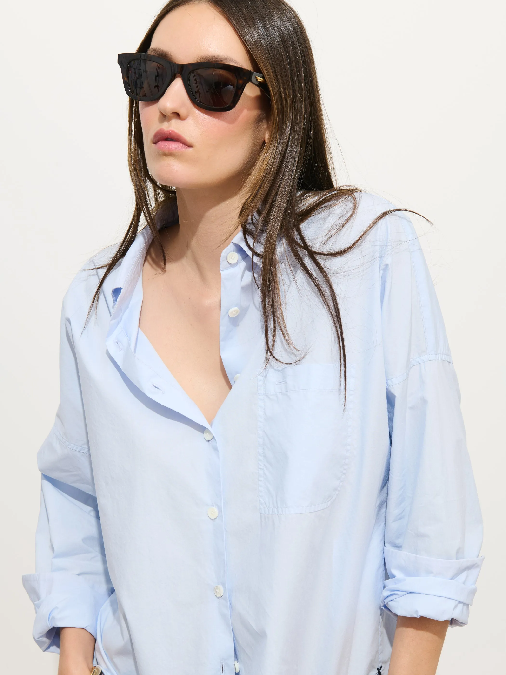 Jo Shirt In Cotton Poplin sold by Alex Mill product image thumbnail 4