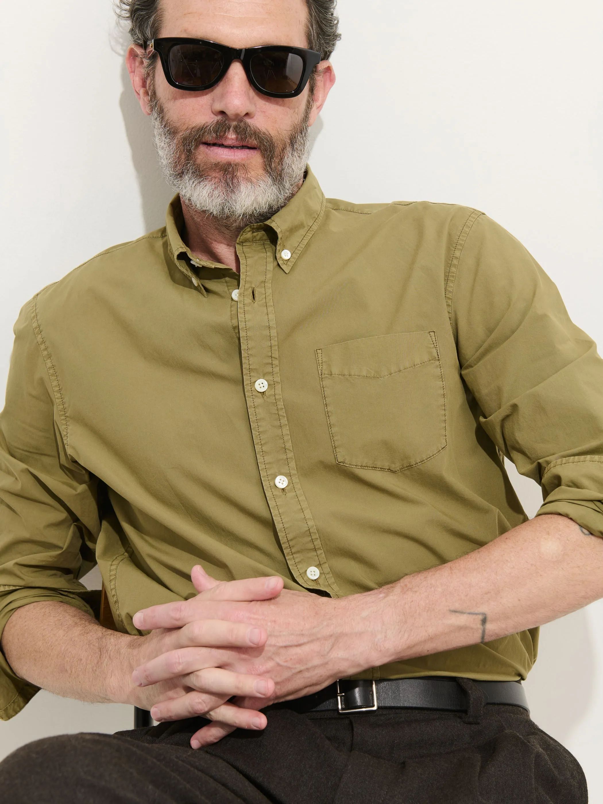 Mill Shirt In Cotton Poplin sold by Alex Mill product image thumbnail 4