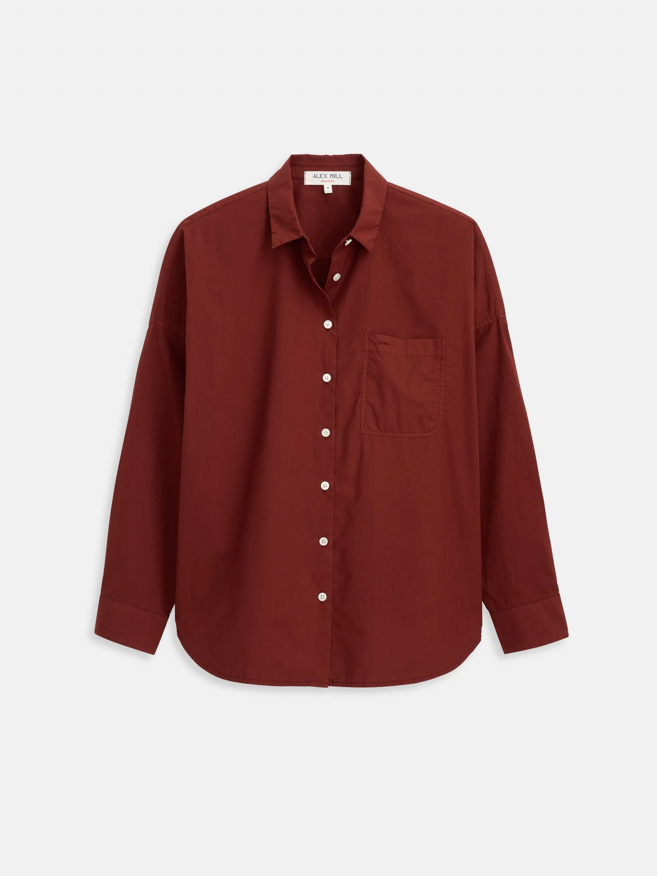 Jo Shirt In Cotton Poplin sold by Alex Mill