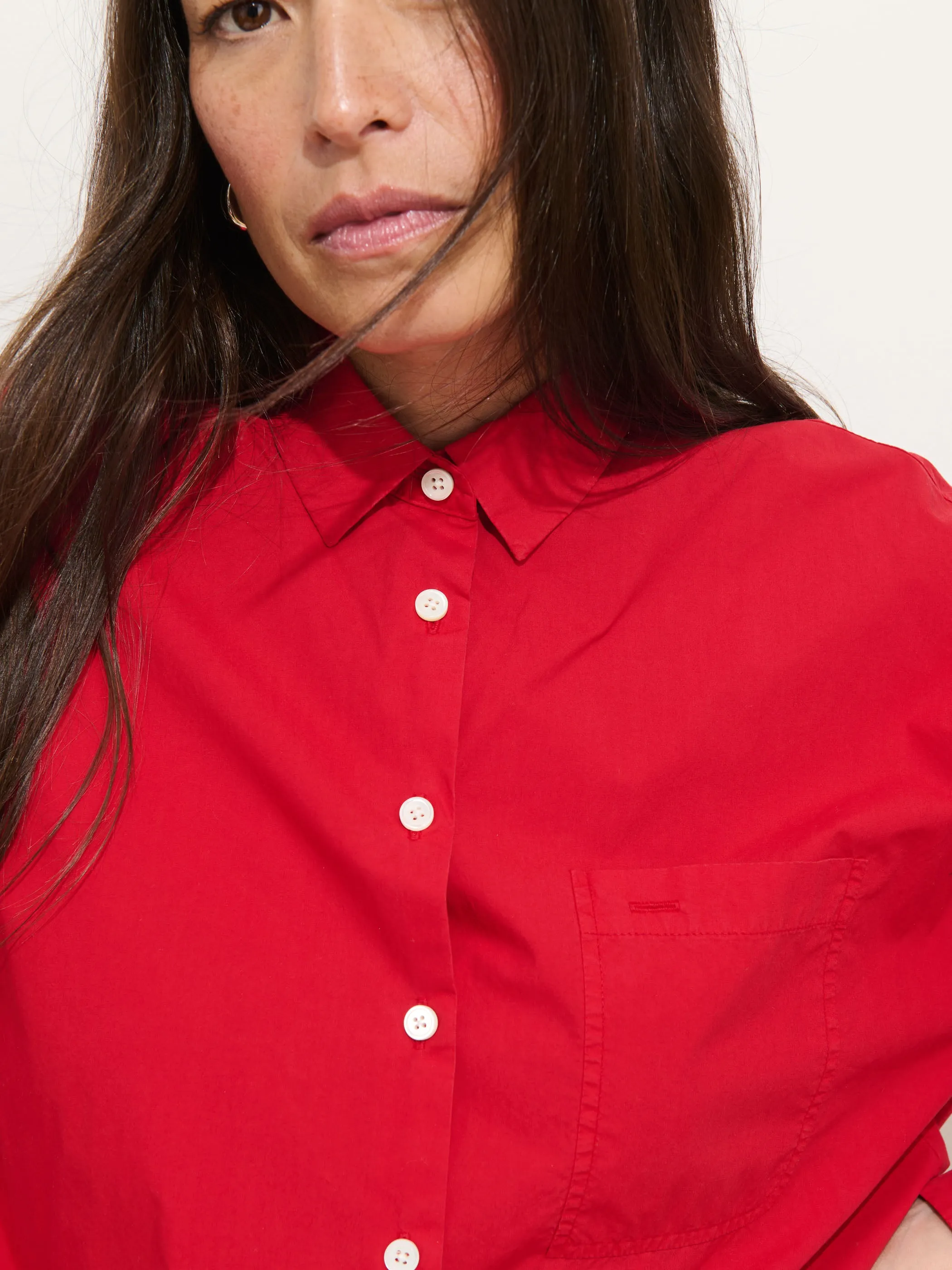Jo Shirt In Cotton Poplin sold by Alex Mill product image thumbnail 5