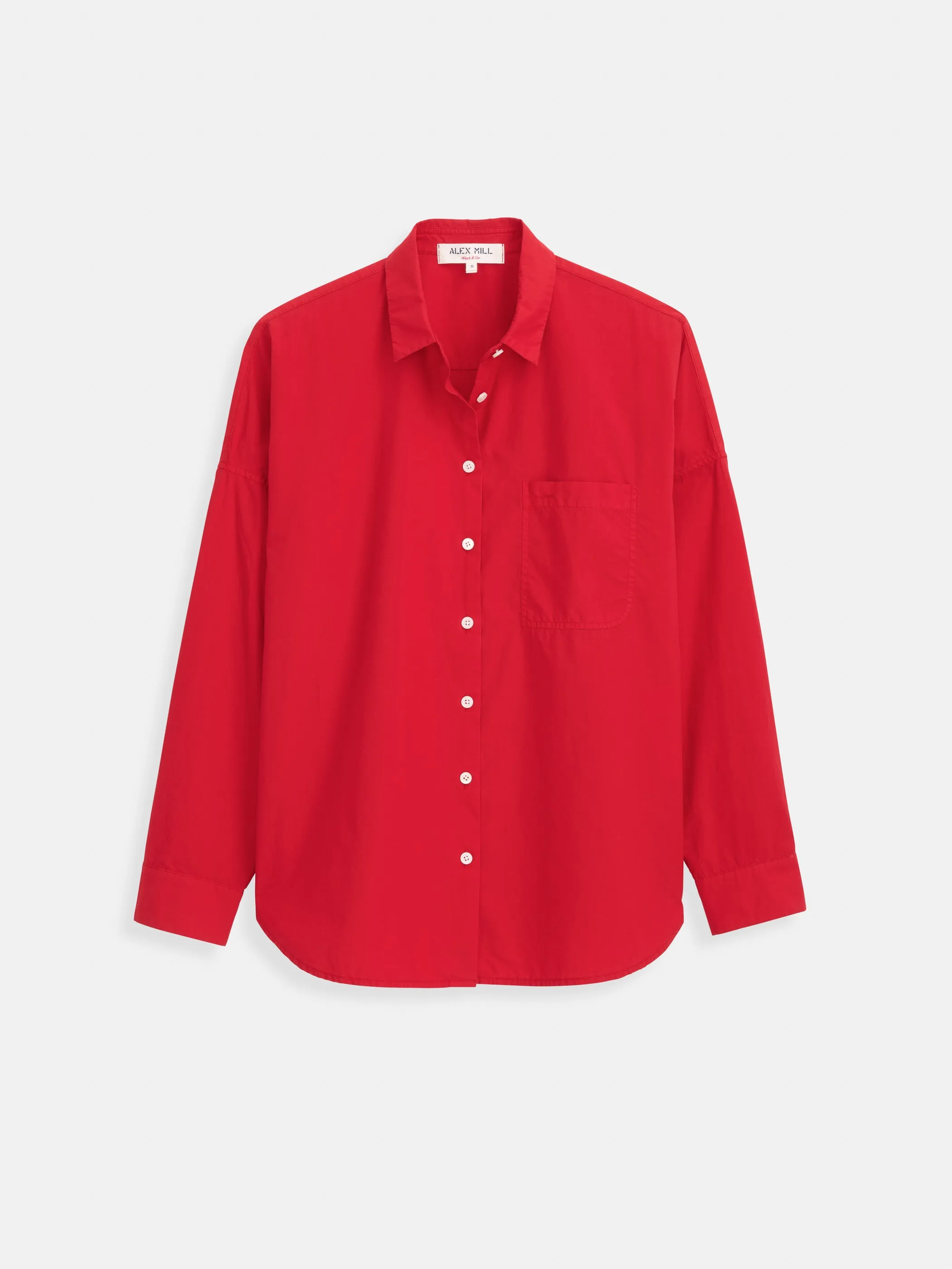 Jo Shirt In Cotton Poplin sold by Alex Mill