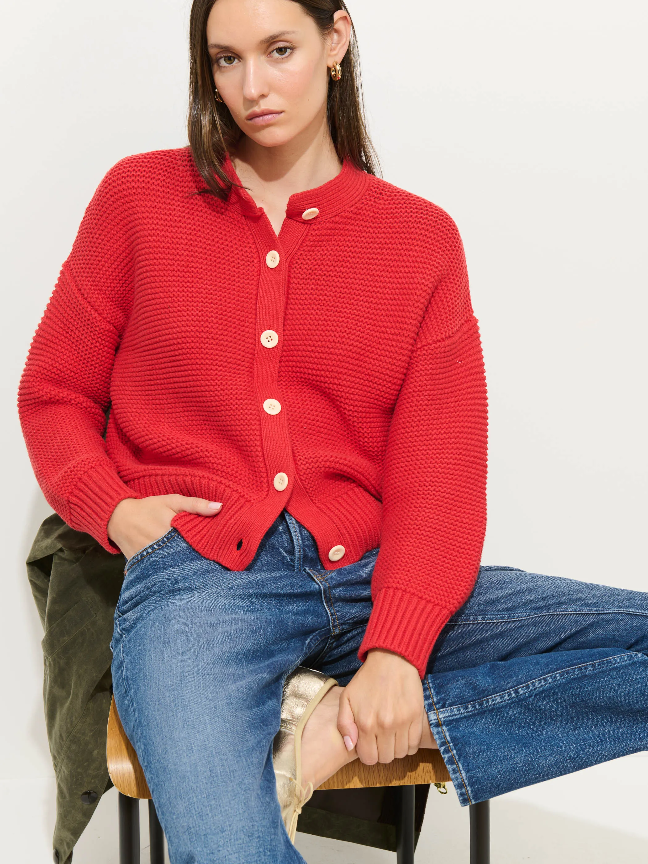 Nico Cardigan In Cotton sold by Alex Mill product image thumbnail 2