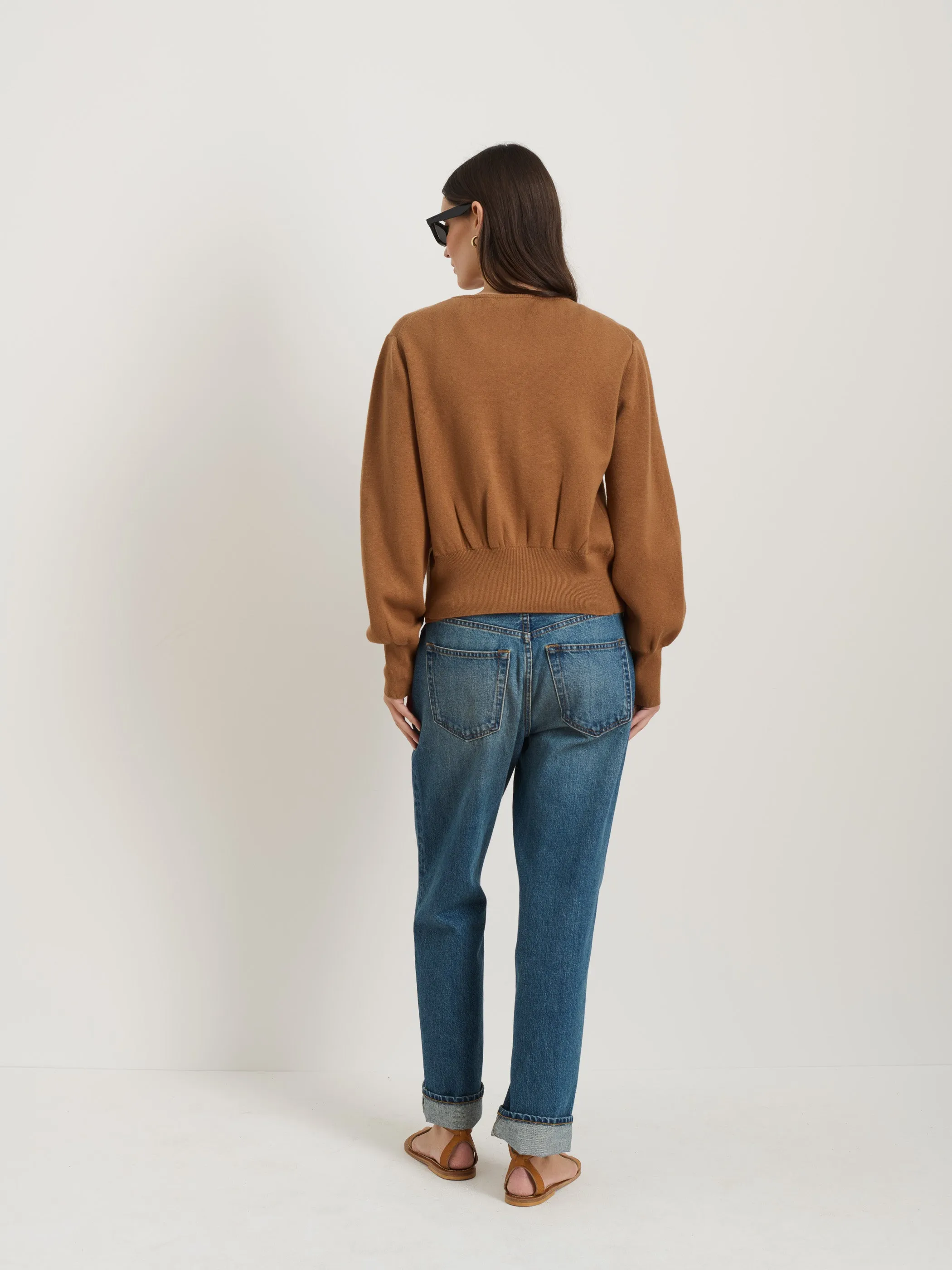 Louisa Cardigan In Cotton Cashmere sold by Alex Mill product image thumbnail 5