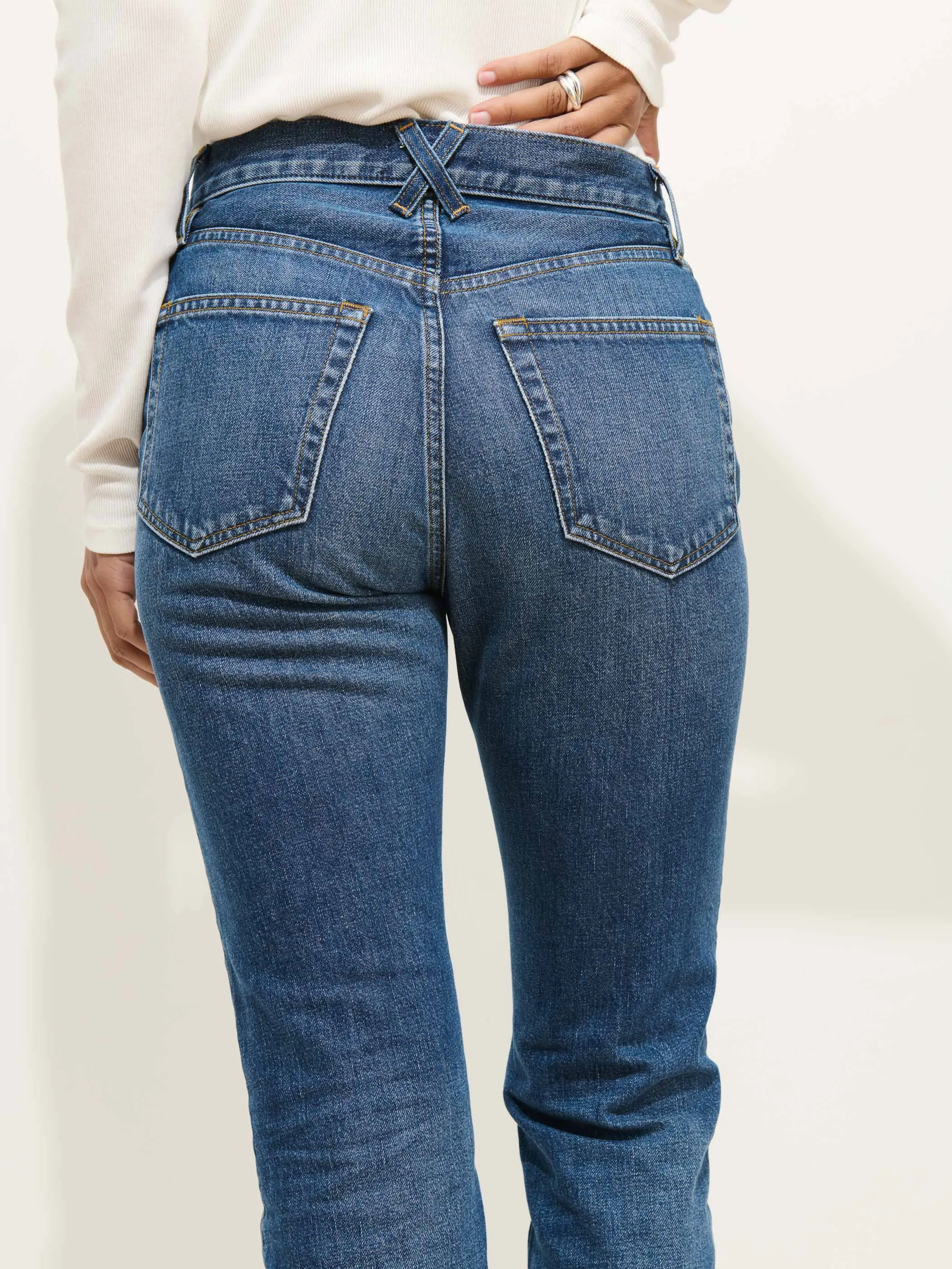 Jane Mid Rise Straight Jean sold by Alex Mill product image thumbnail 5
