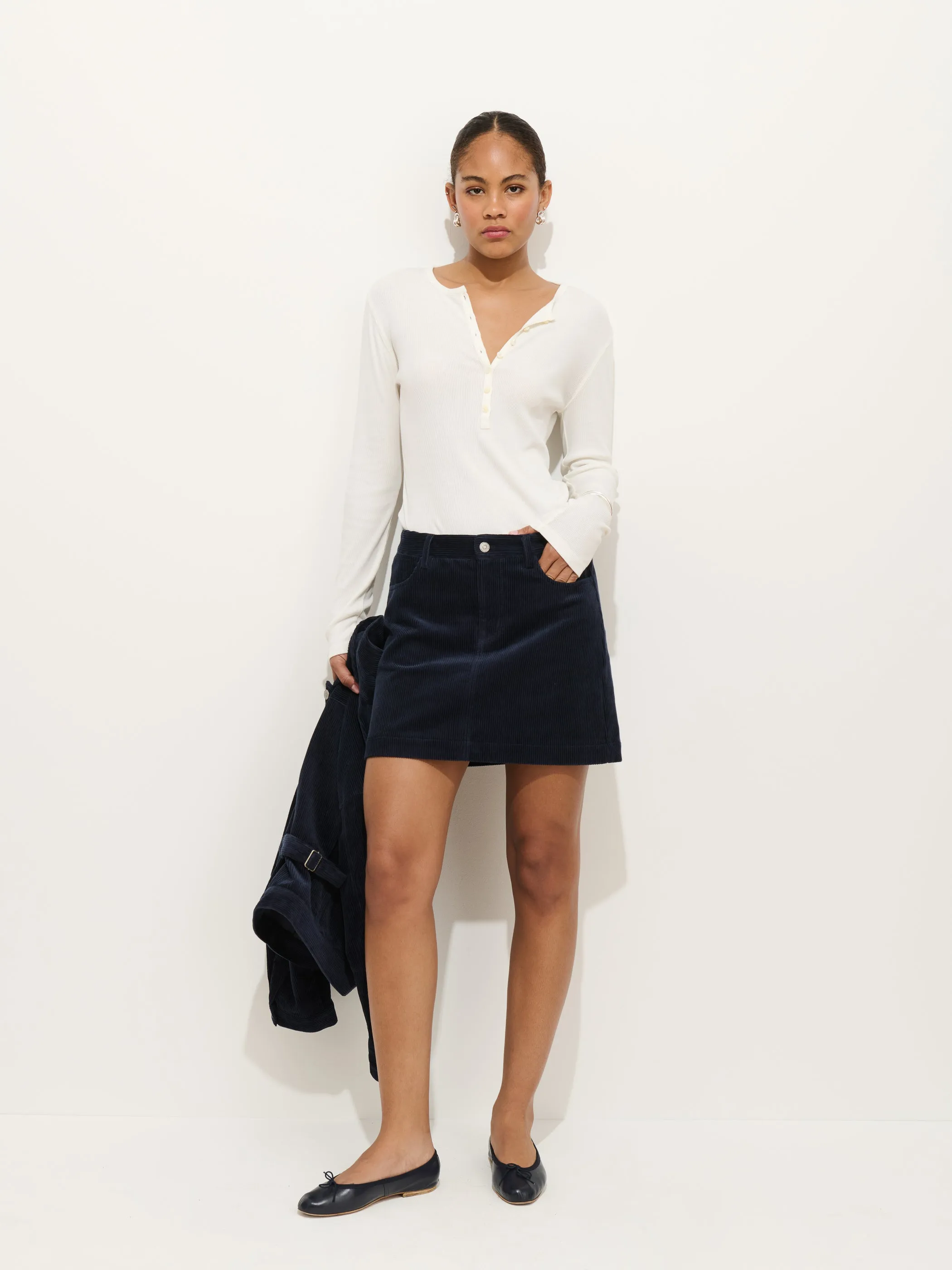 Laine Henley In Fine Rib sold by Alex Mill product image thumbnail 5