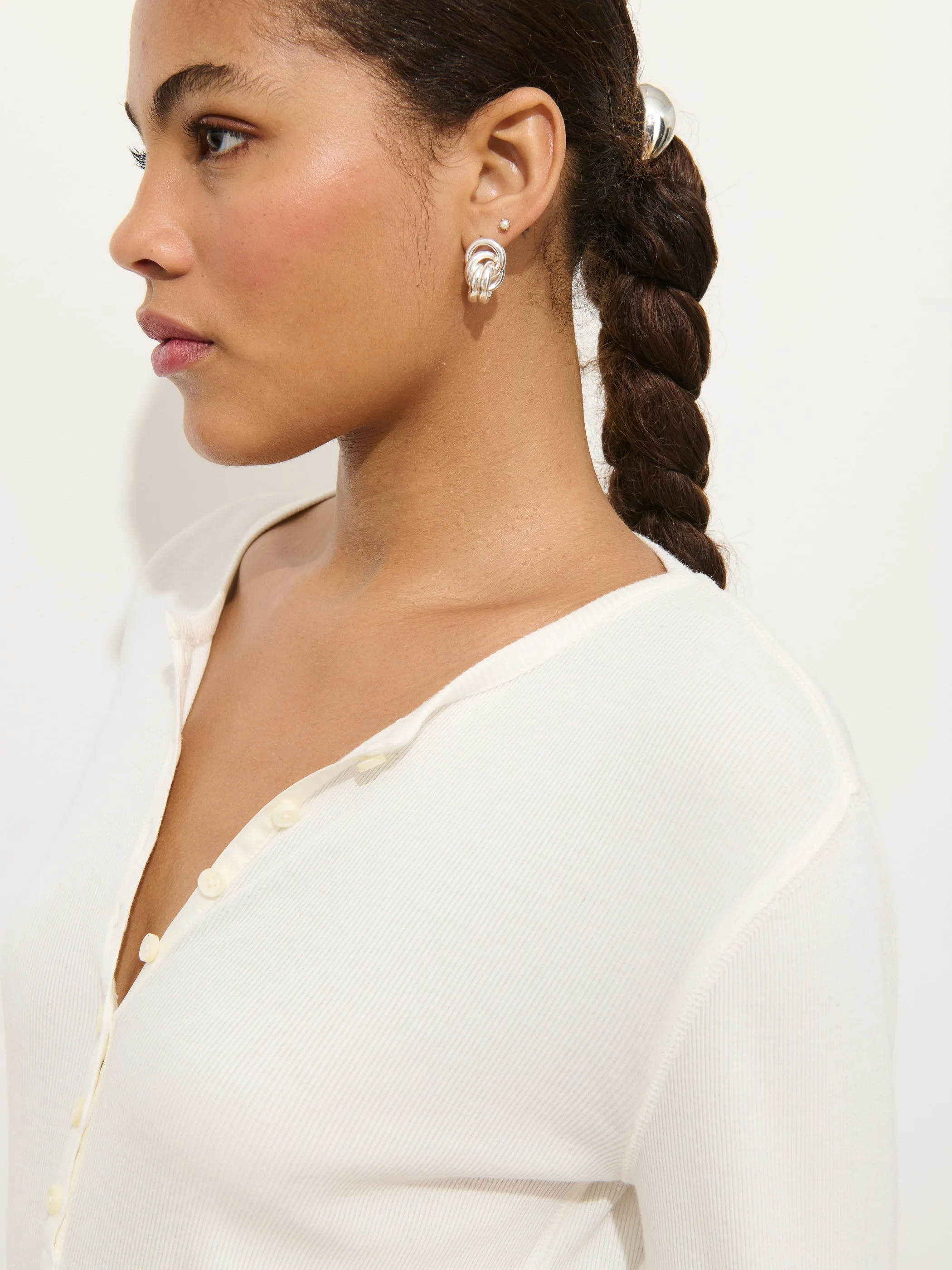 Laine Henley In Fine Rib sold by Alex Mill product image thumbnail 4