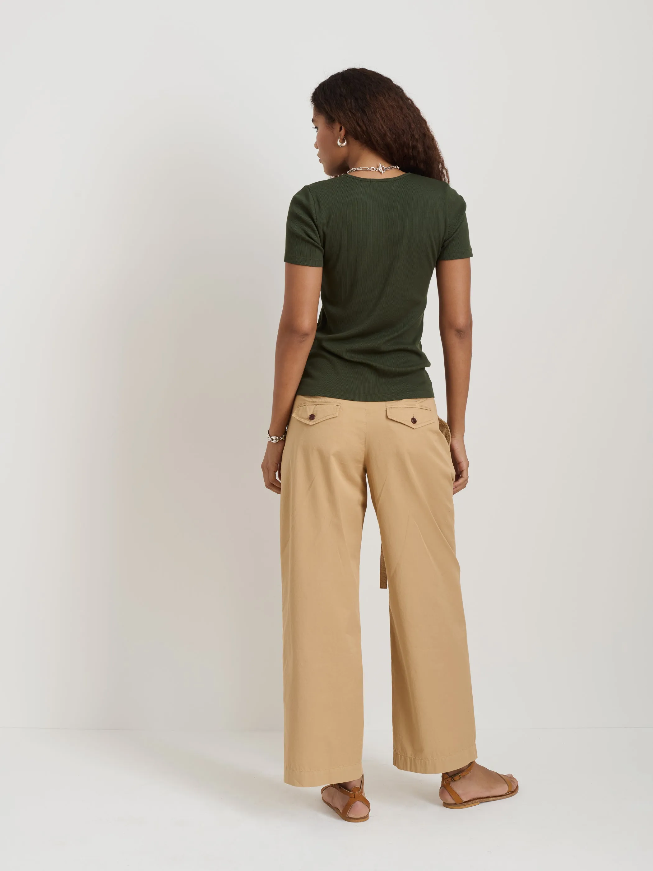 Carolyn Tee In Fine Rib sold by Alex Mill product image thumbnail 5