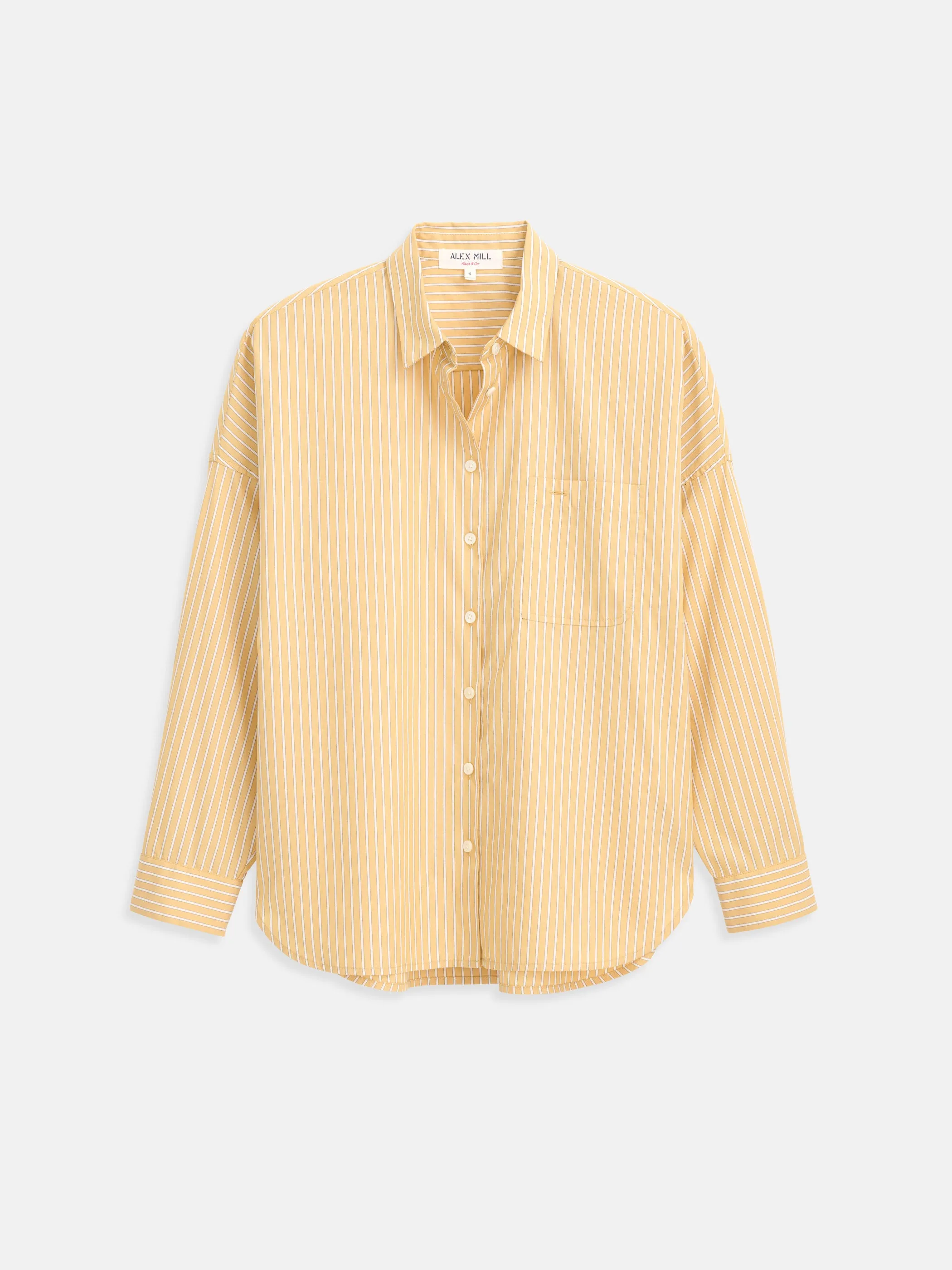 Jo Striped Shirt In Cotton Poplin sold by Alex Mill