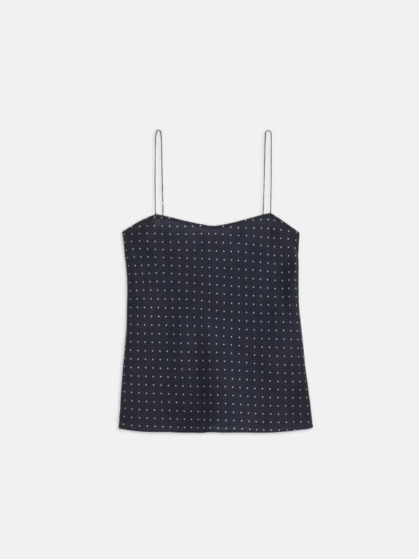 Amelia Polka Dot Top In Silk sold by Alex Mill