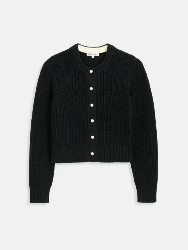 Greene St Cardigan In Cotton made by Alex Mill