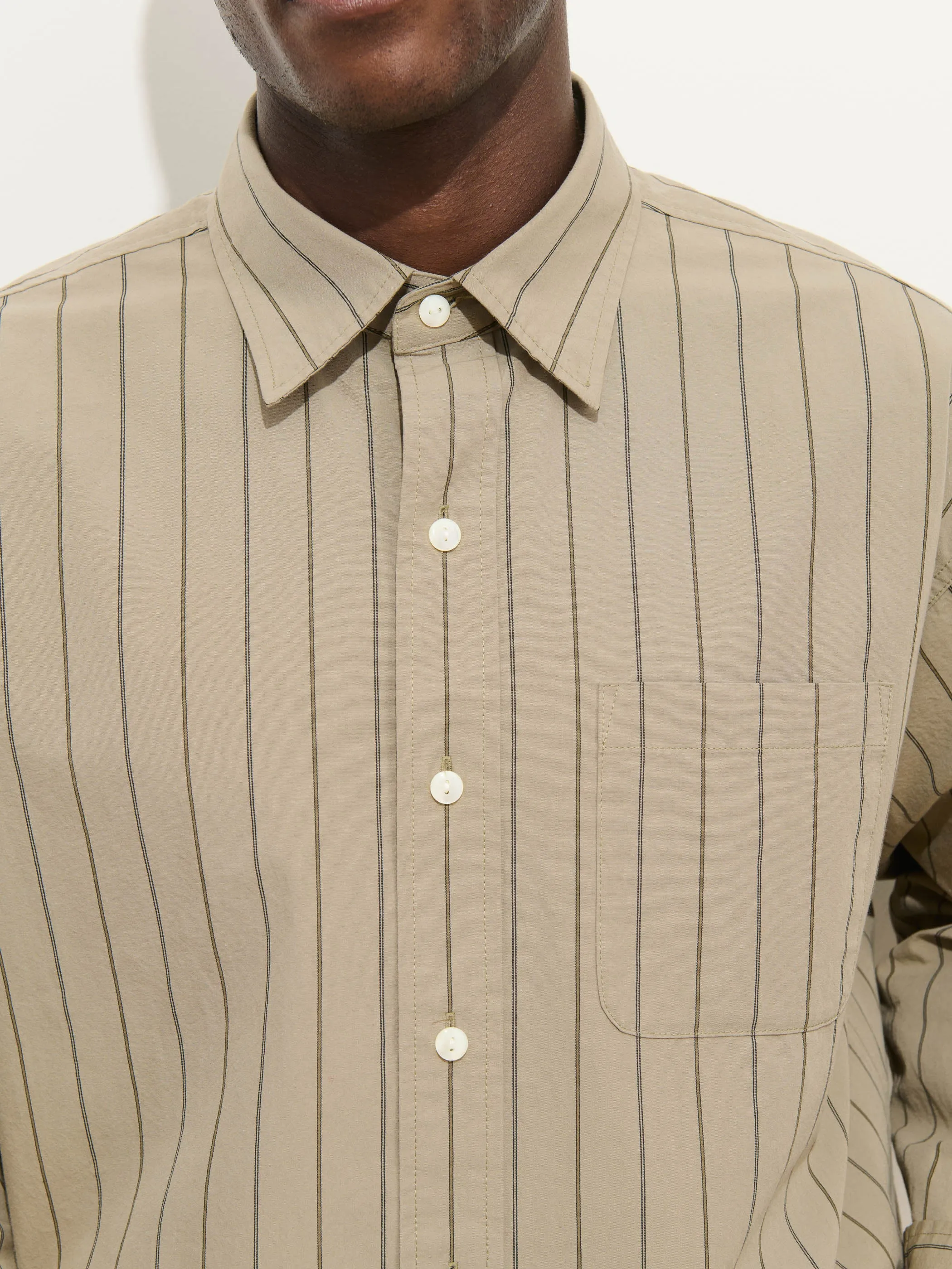 Franklin St Striped Shirt In Cotton sold by Alex Mill product image thumbnail 4