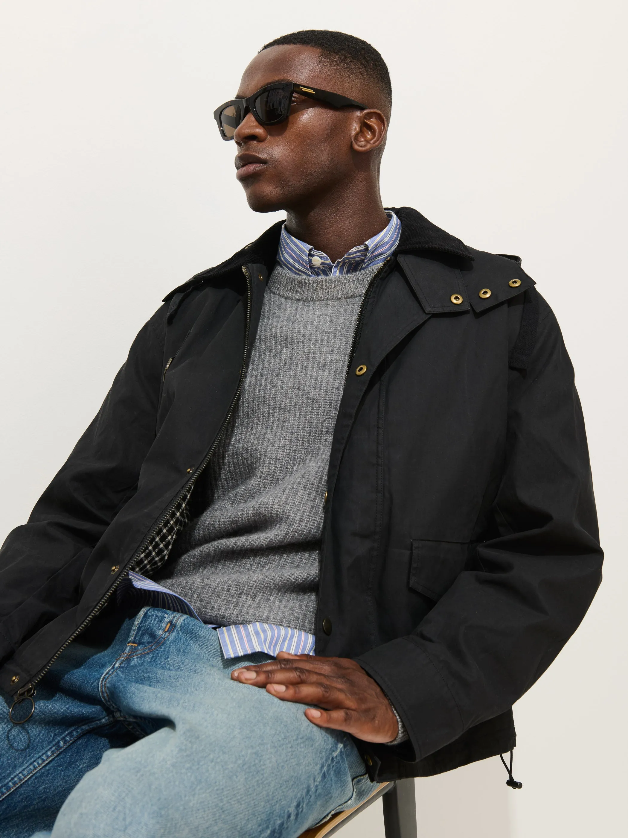 Highland Utility Jacket In Waxed Cotton sold by Alex Mill product image thumbnail 2