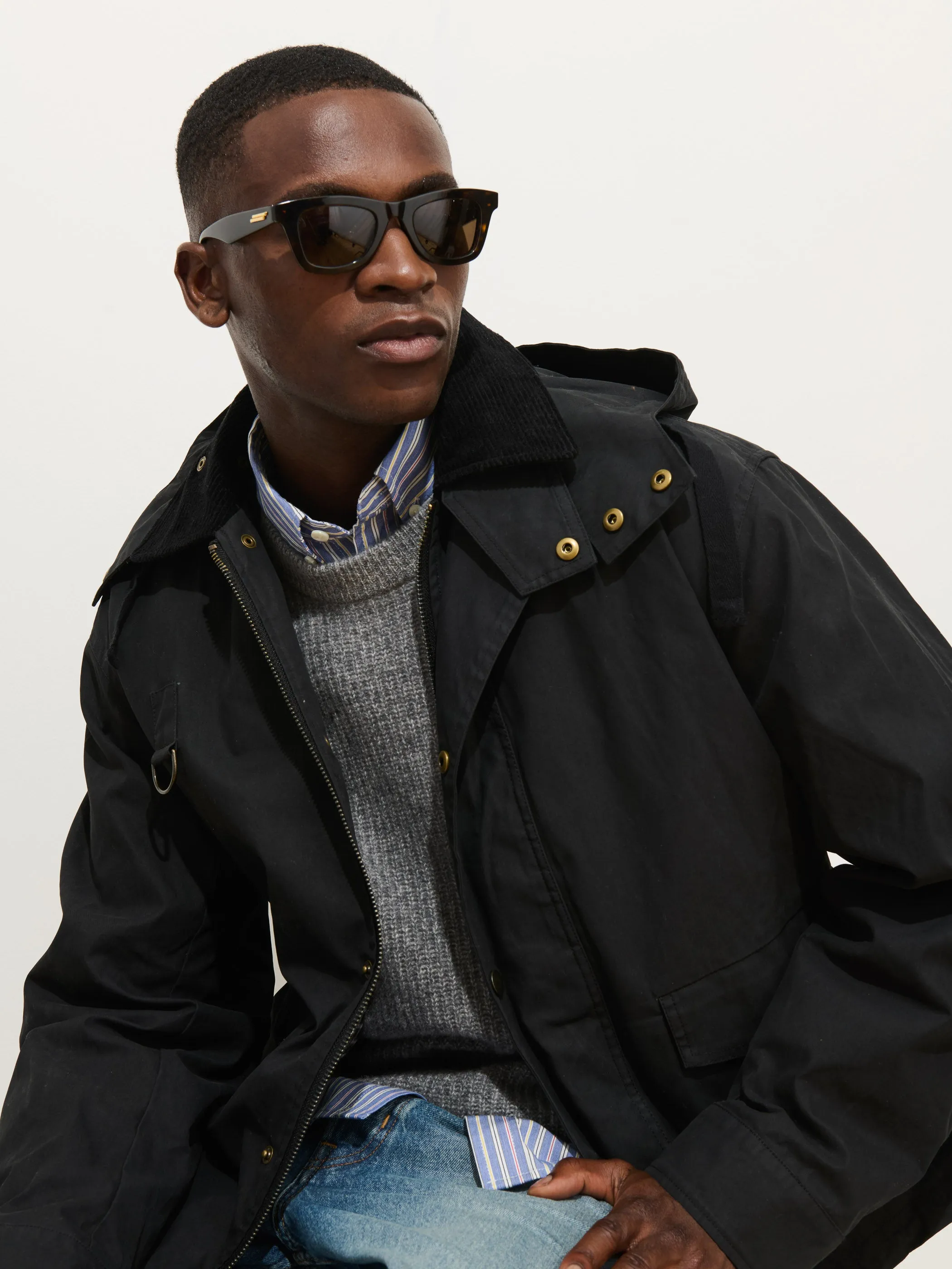 Highland Utility Jacket In Waxed Cotton sold by Alex Mill product image thumbnail 5