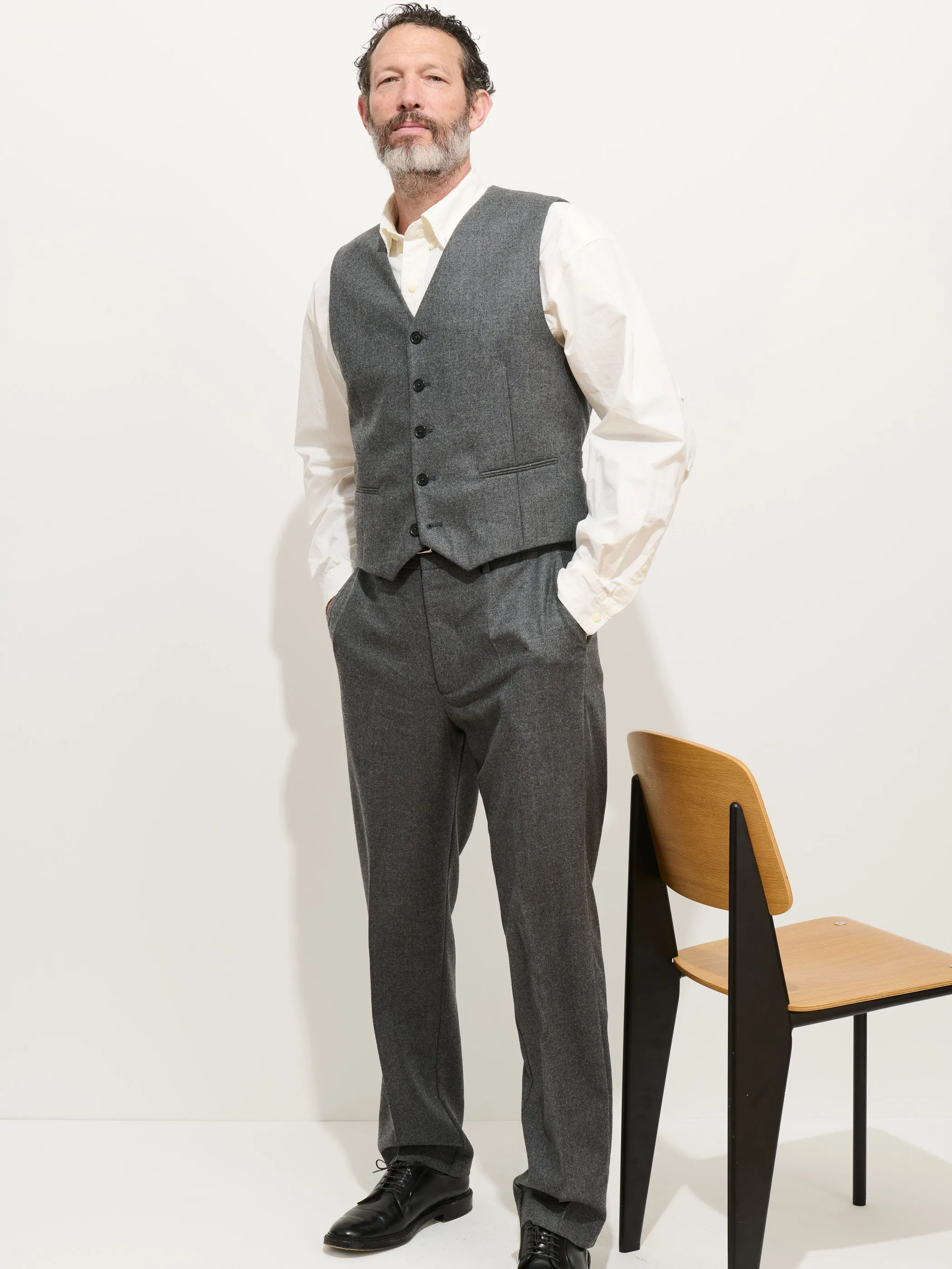 Cooper Vest In Italian Wool sold by Alex Mill product image thumbnail 4