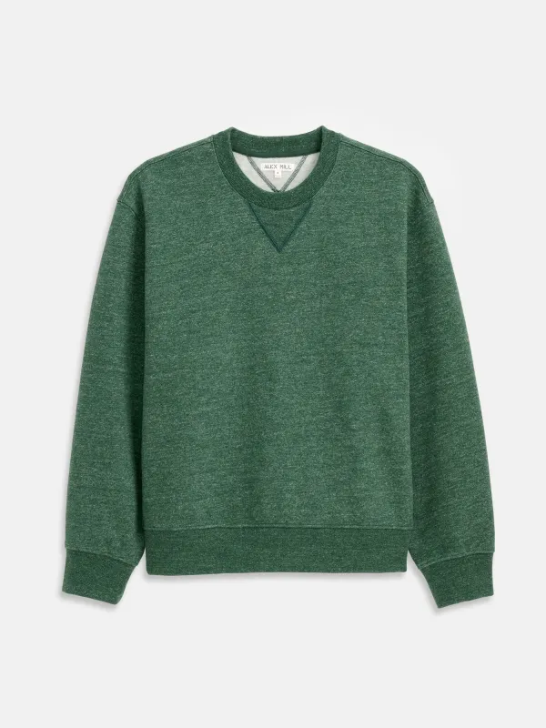 Marlon Sweatshirt In Heather Fleece sold by Alex Mill