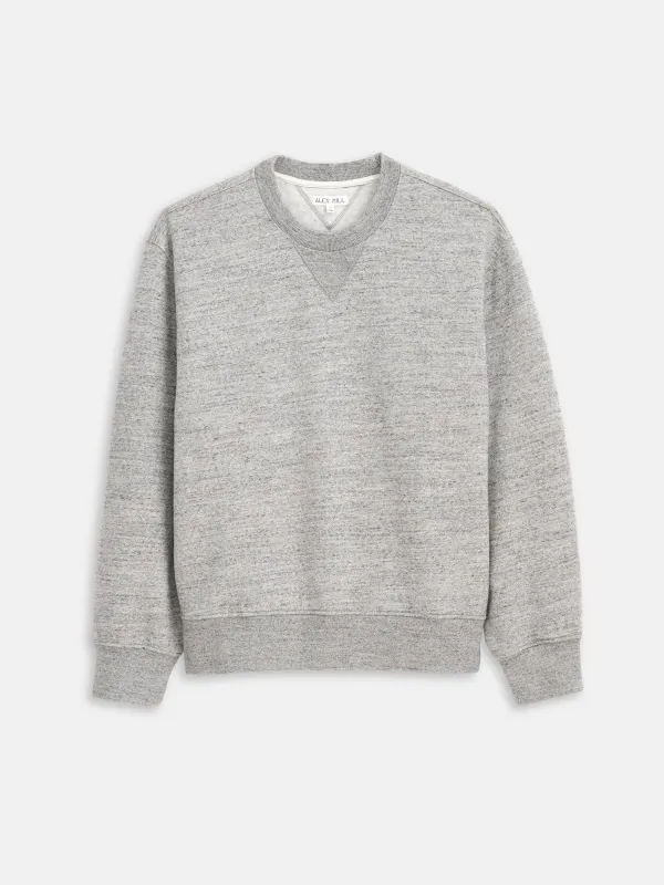 Marlon Sweatshirt In Heather Fleece sold by Alex Mill