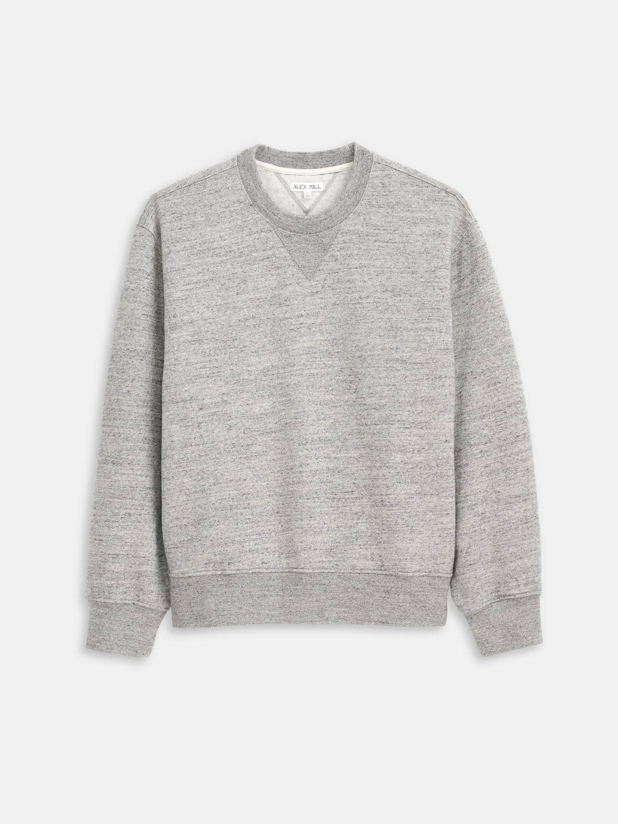 Marlon Sweatshirt In Heather Fleece sold by Alex Mill