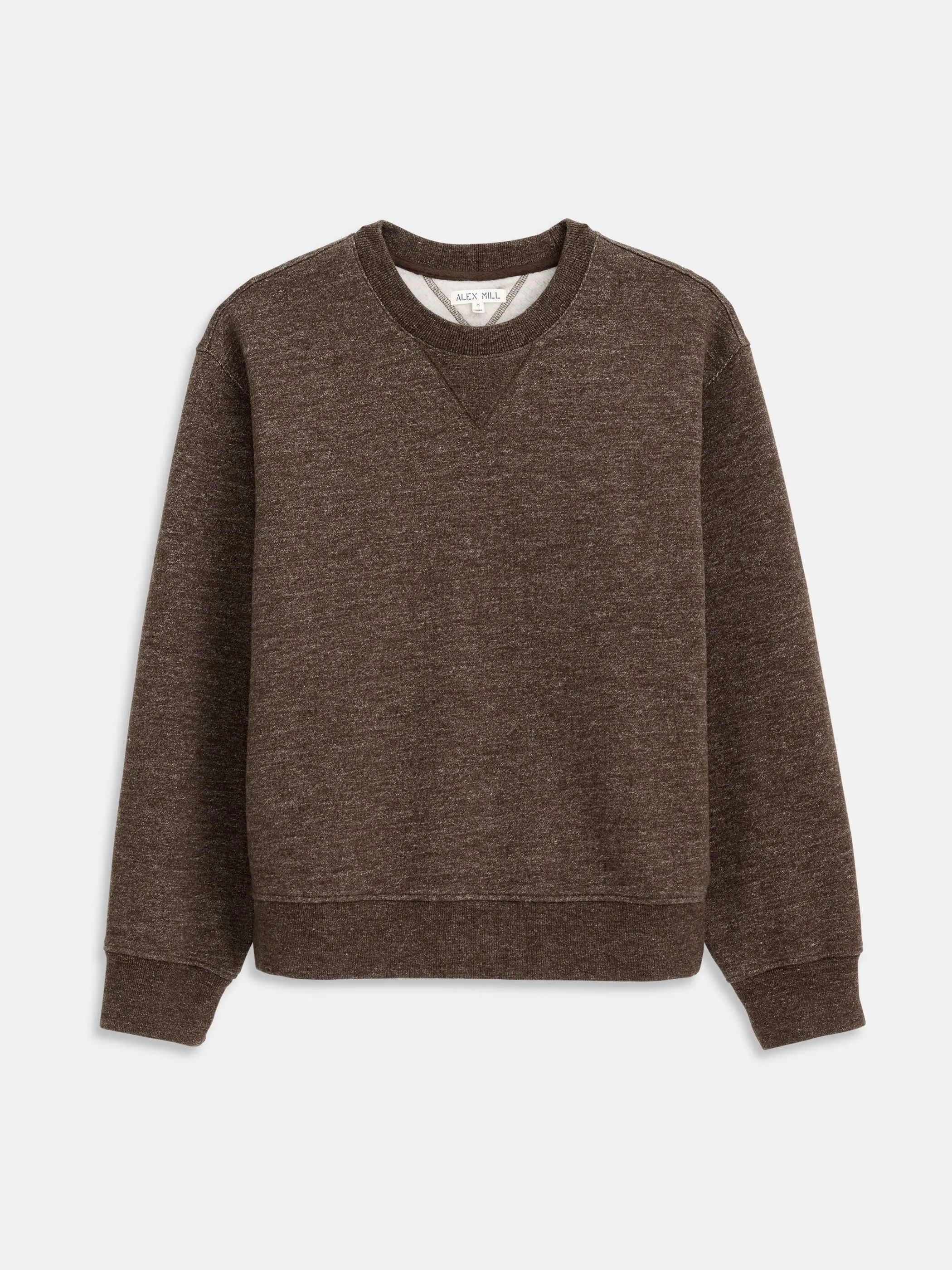 Marlon Sweatshirt In Heather Fleece sold by Alex Mill