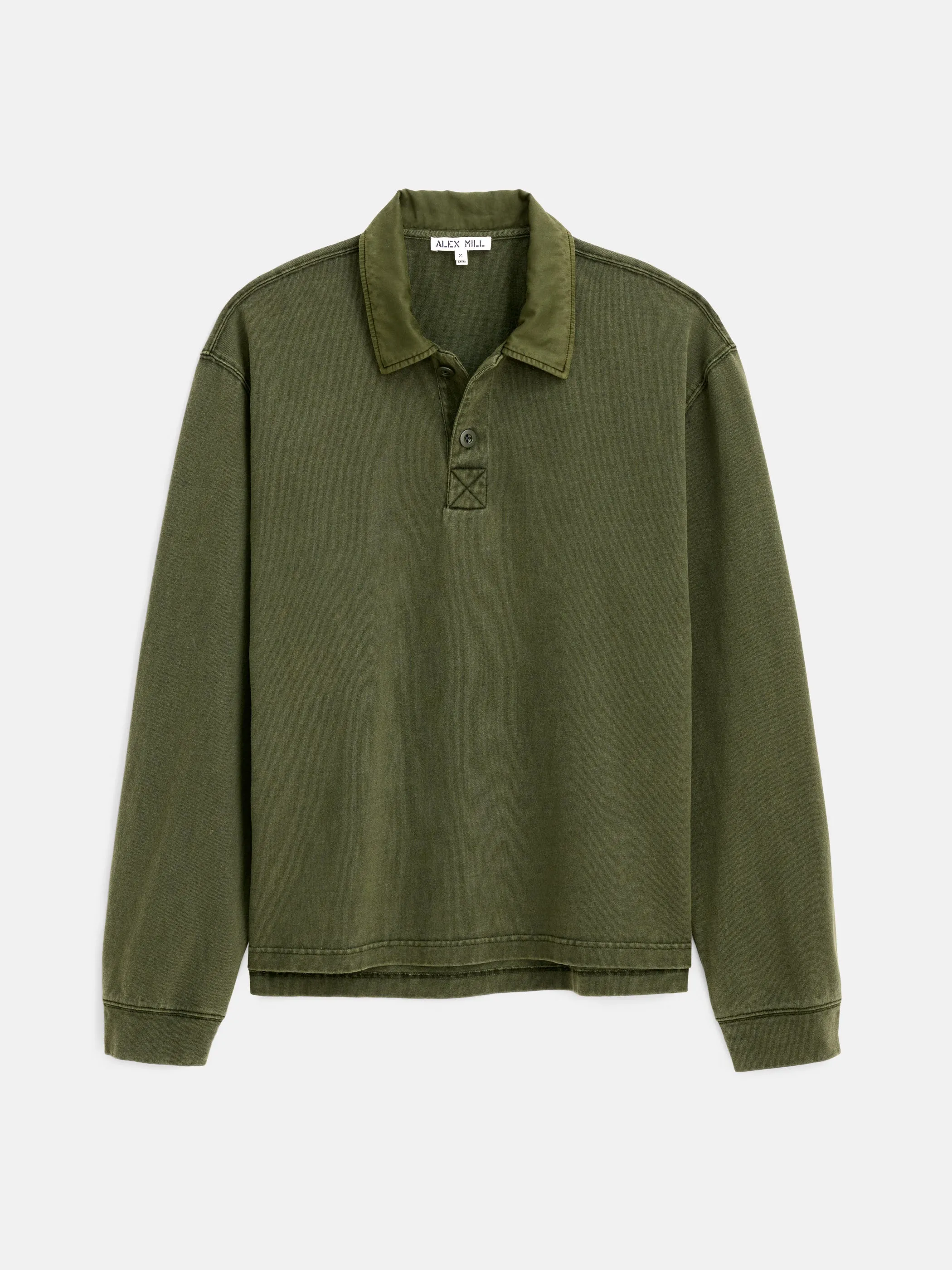 Garment Dyed Rugby Shirt In Cotton Jersey sold by Alex Mill