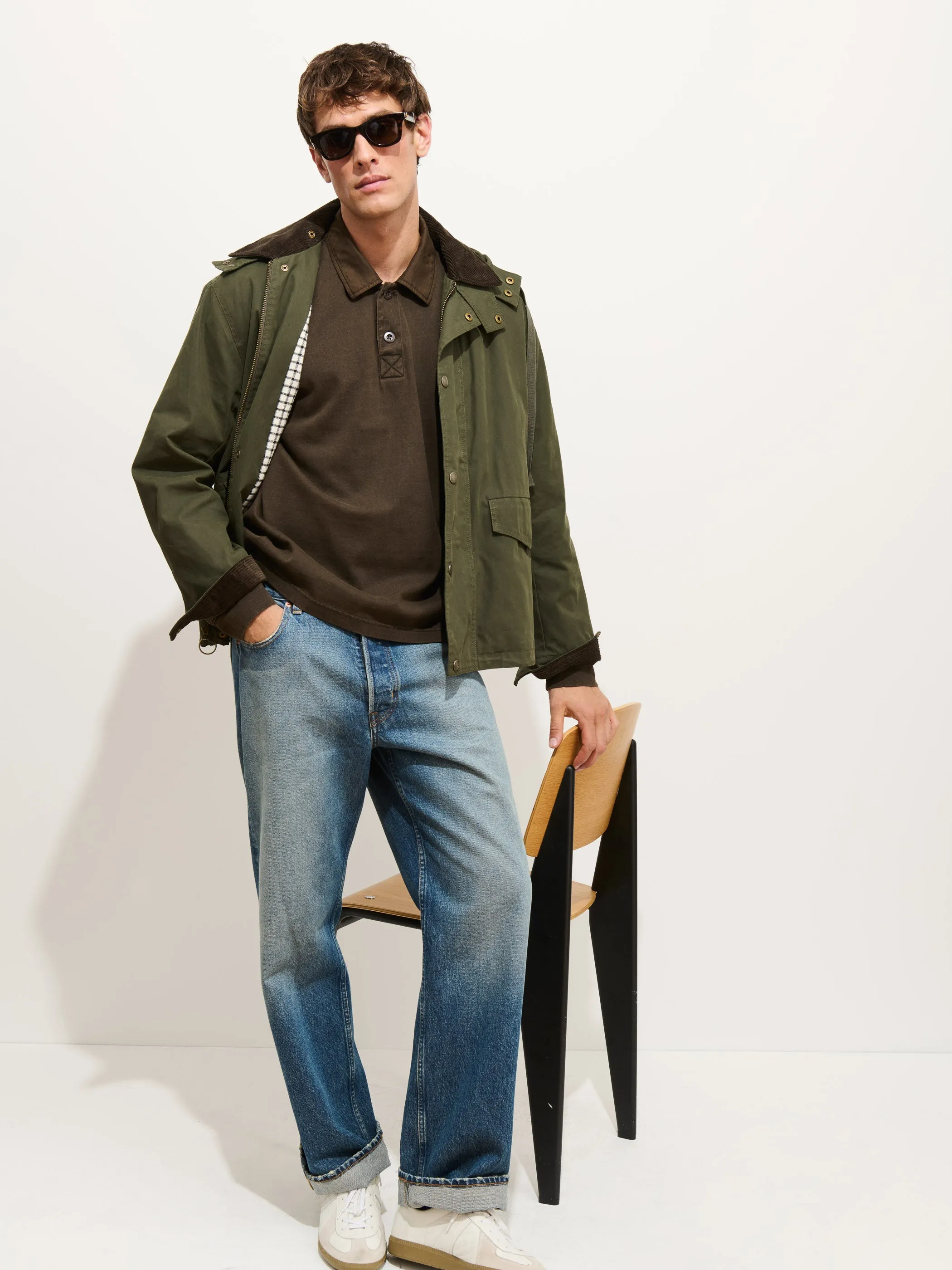 Garment Dyed Rugby Shirt In Cotton Jersey sold by Alex Mill product image thumbnail 4