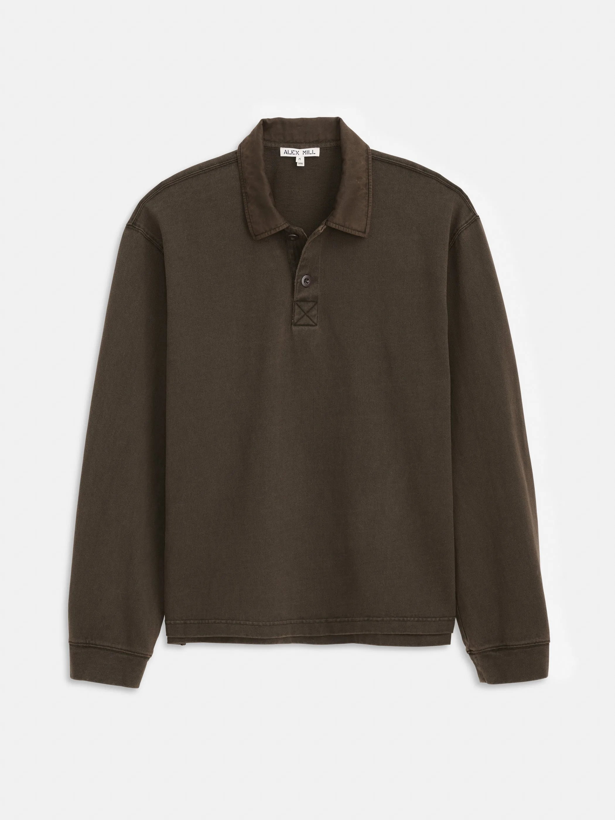 Garment Dyed Rugby Shirt In Cotton Jersey sold by Alex Mill