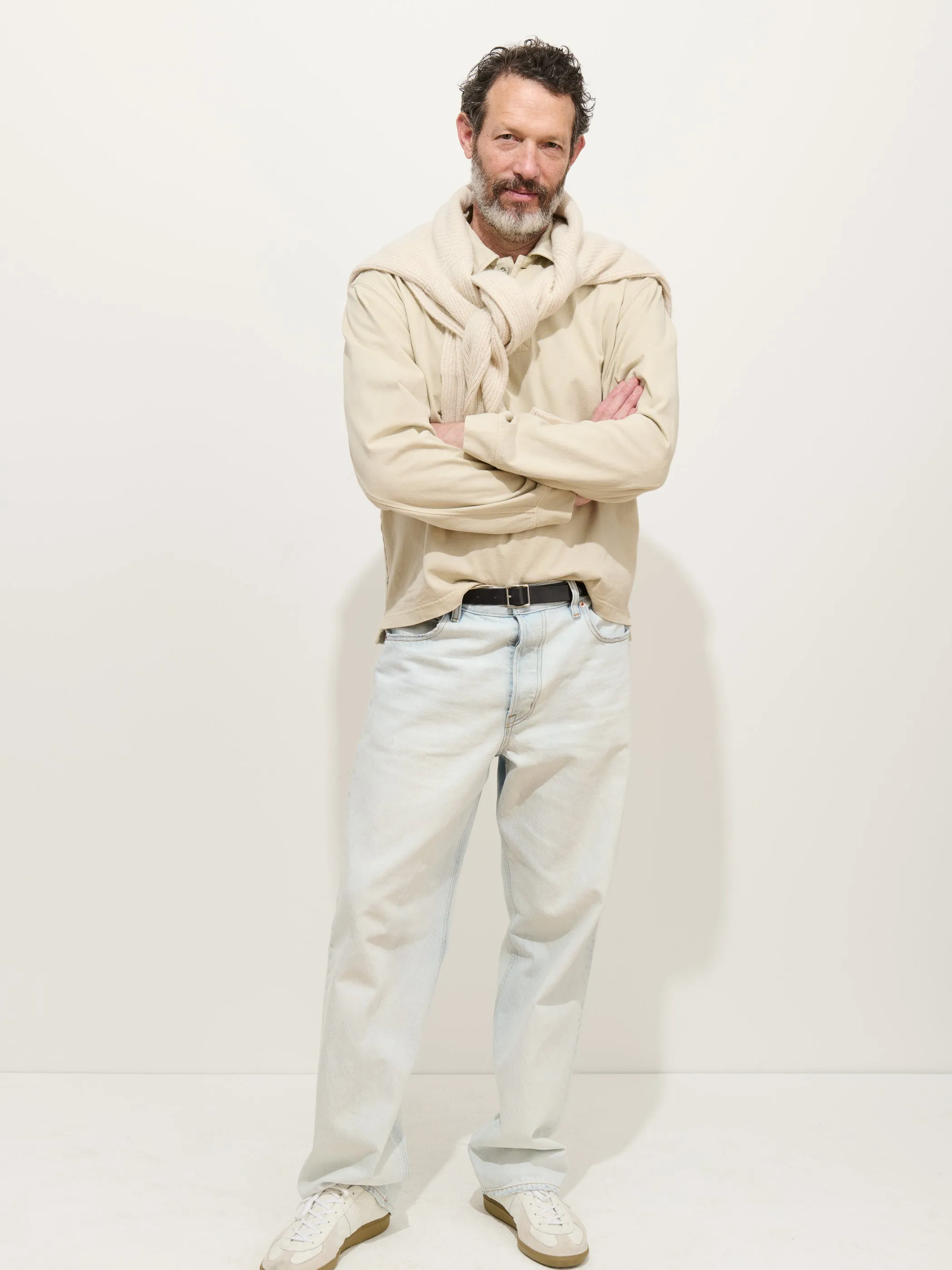 Garment Dyed Rugby Shirt In Cotton Jersey sold by Alex Mill product image thumbnail 4