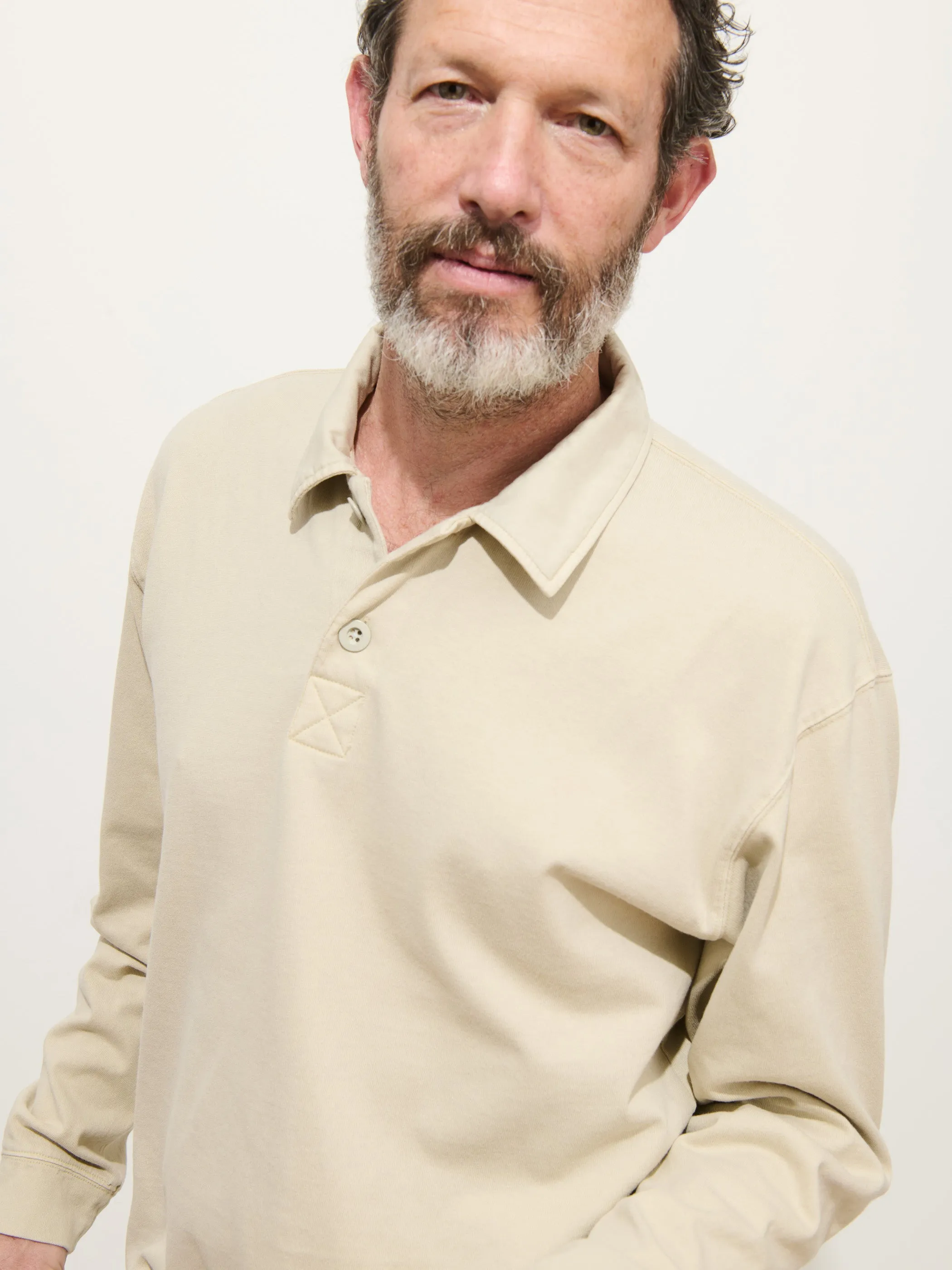 Garment Dyed Rugby Shirt In Cotton Jersey sold by Alex Mill product image thumbnail 2