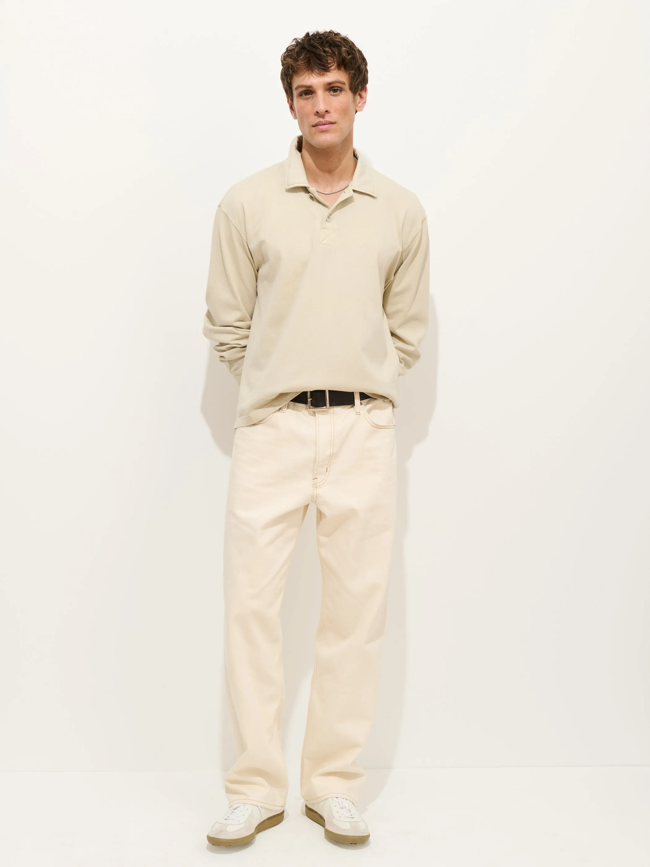 Garment Dyed Rugby Shirt In Cotton Jersey sold by Alex Mill product image thumbnail 3