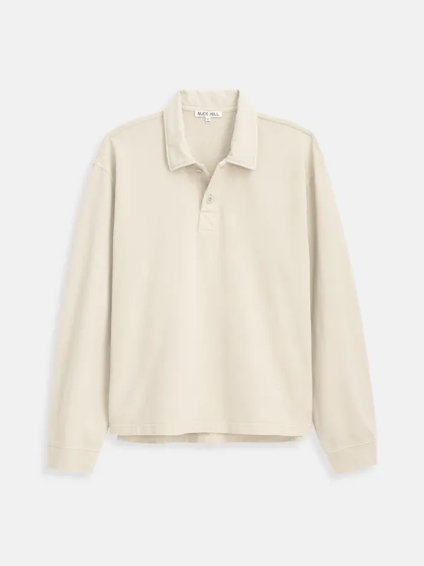 Garment Dyed Rugby Shirt In Cotton Jersey sold by Alex Mill