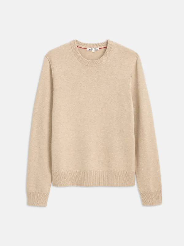 Reverse Seam Crew In Wool Cotton sold by Alex Mill