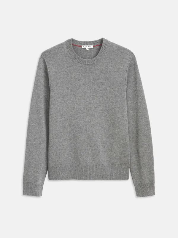 Reverse Seam Crew In Wool Cotton sold by Alex Mill