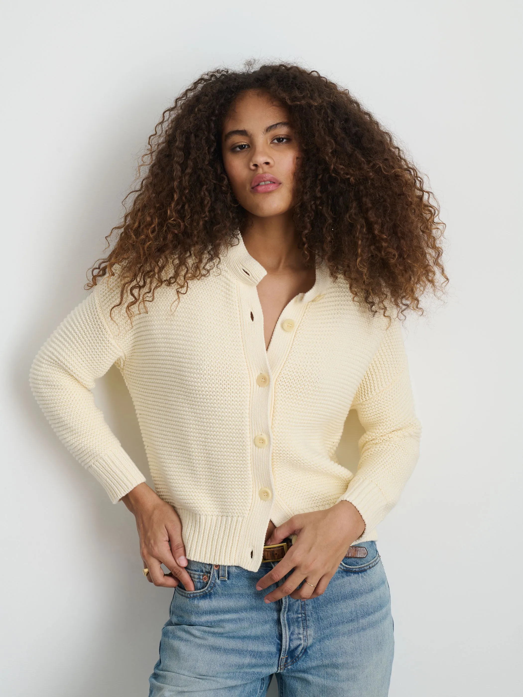 Nico Cardigan In Cotton sold by Alex Mill product image thumbnail 5