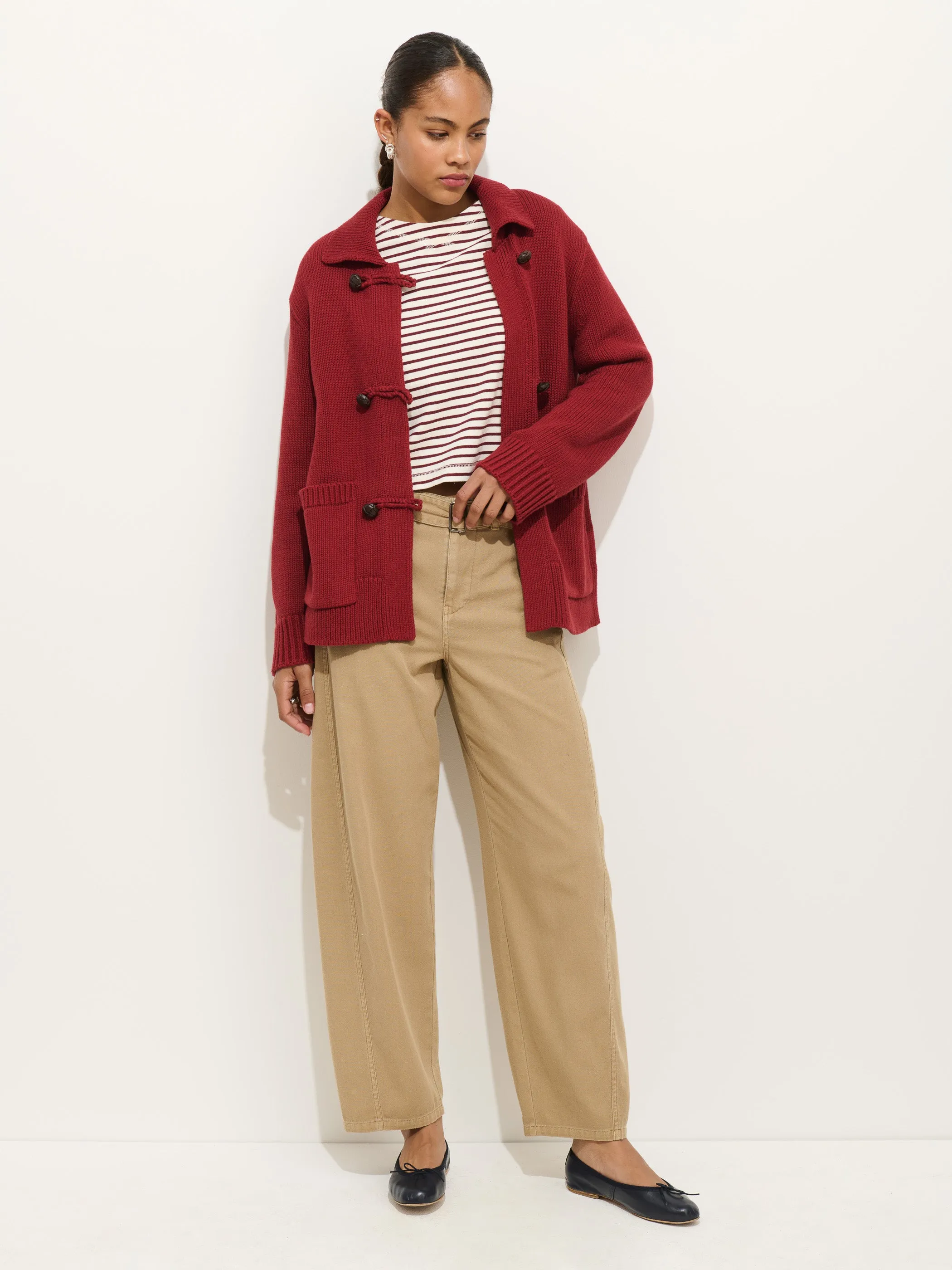 Agnes Sweater Jacket In Cotton sold by Alex Mill product image thumbnail 3