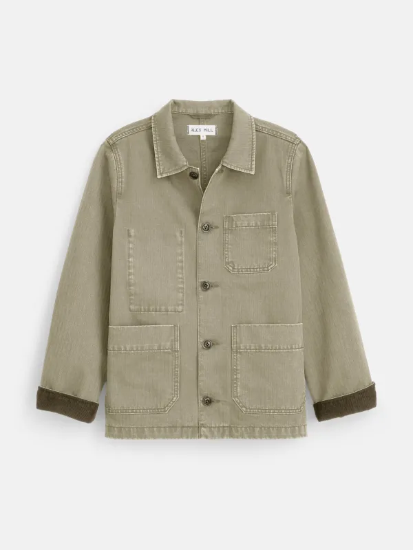 Britt Work Jacket In Herringbone sold by Alex Mill