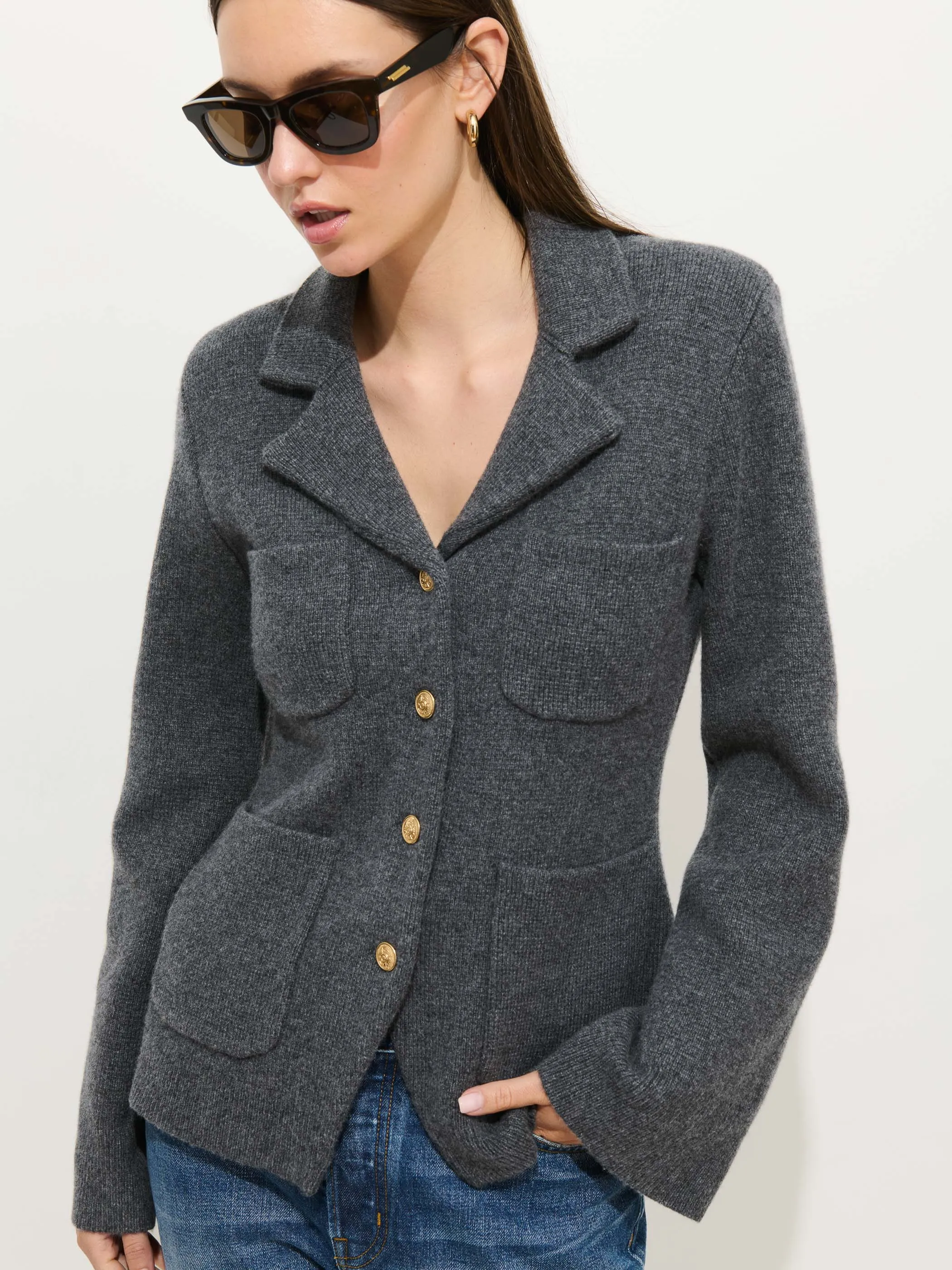 London Sweater Jacket sold by Alex Mill product image thumbnail 2