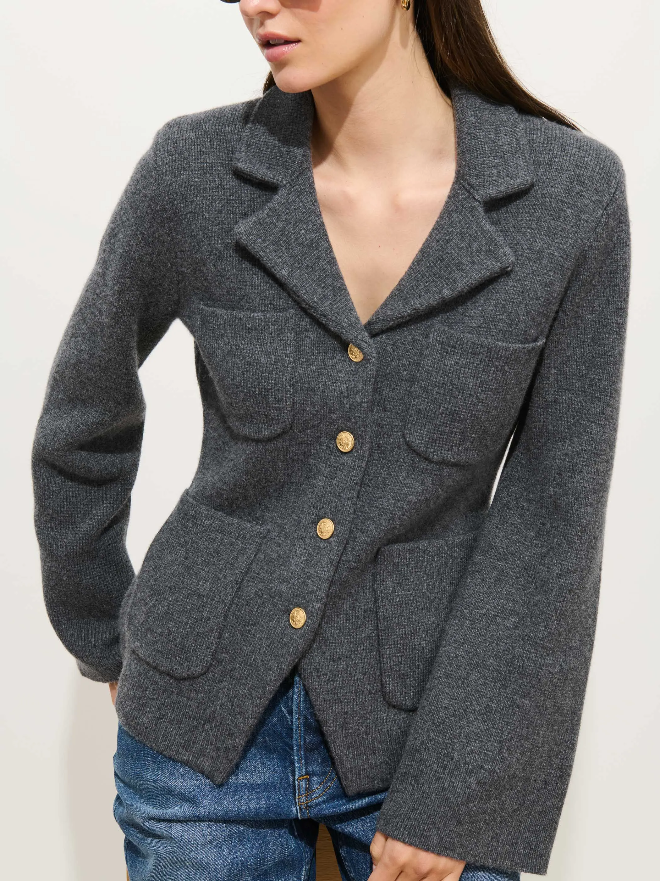 London Sweater Jacket sold by Alex Mill product image thumbnail 4