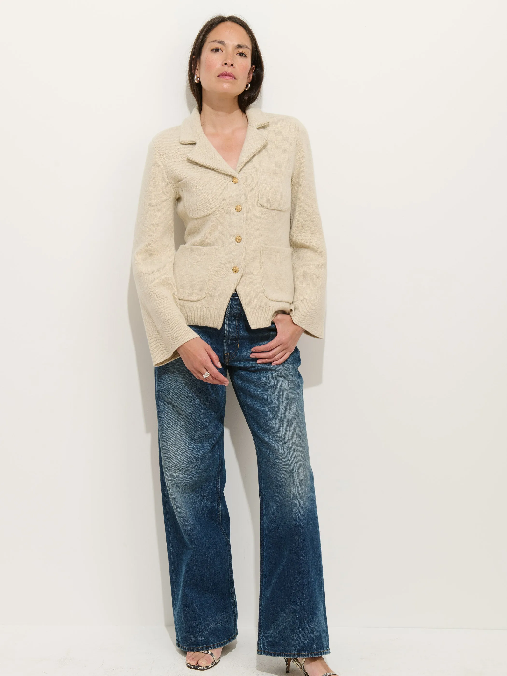 London Sweater Jacket sold by Alex Mill product image thumbnail 3