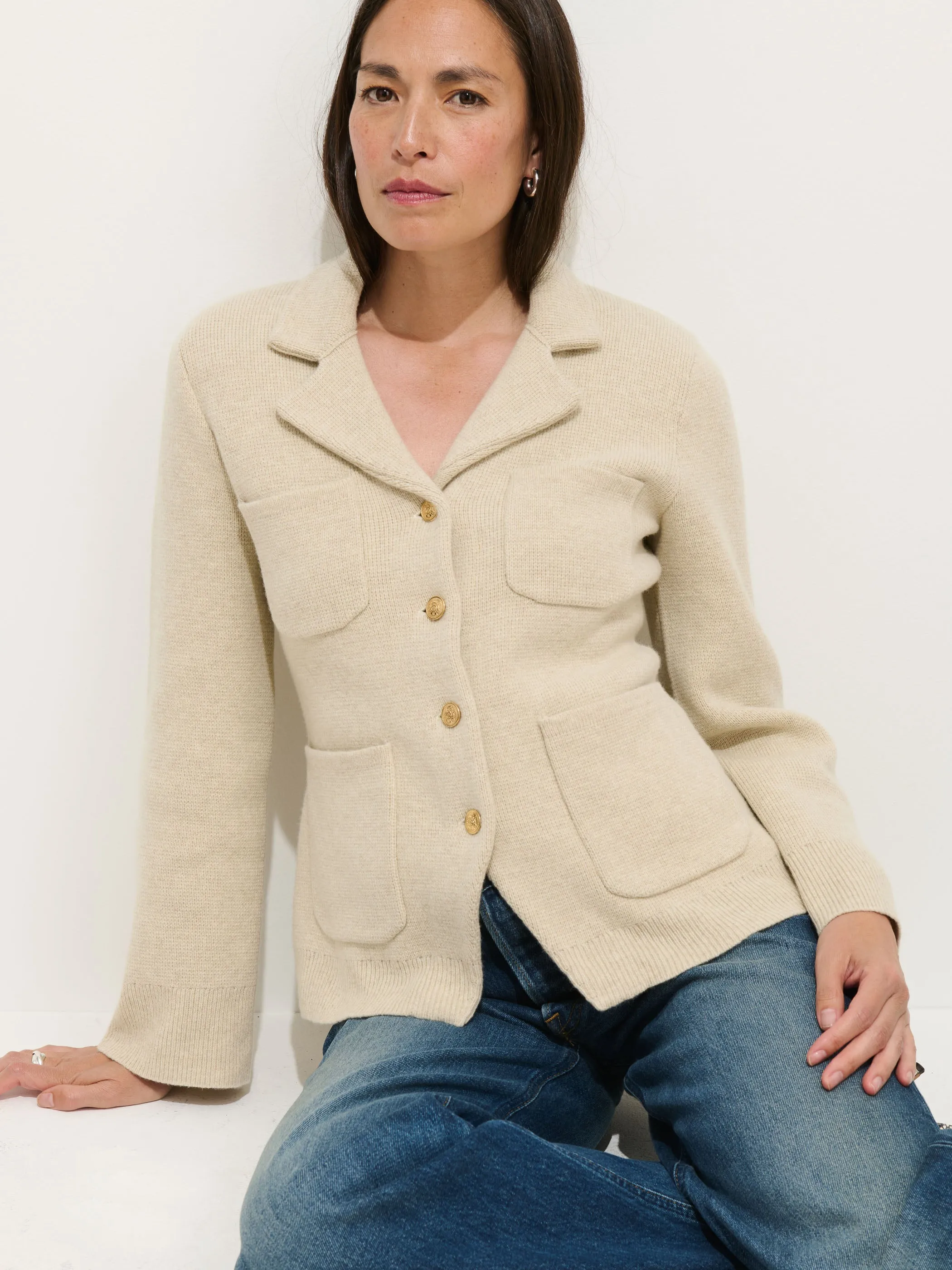 London Sweater Jacket sold by Alex Mill product image thumbnail 4
