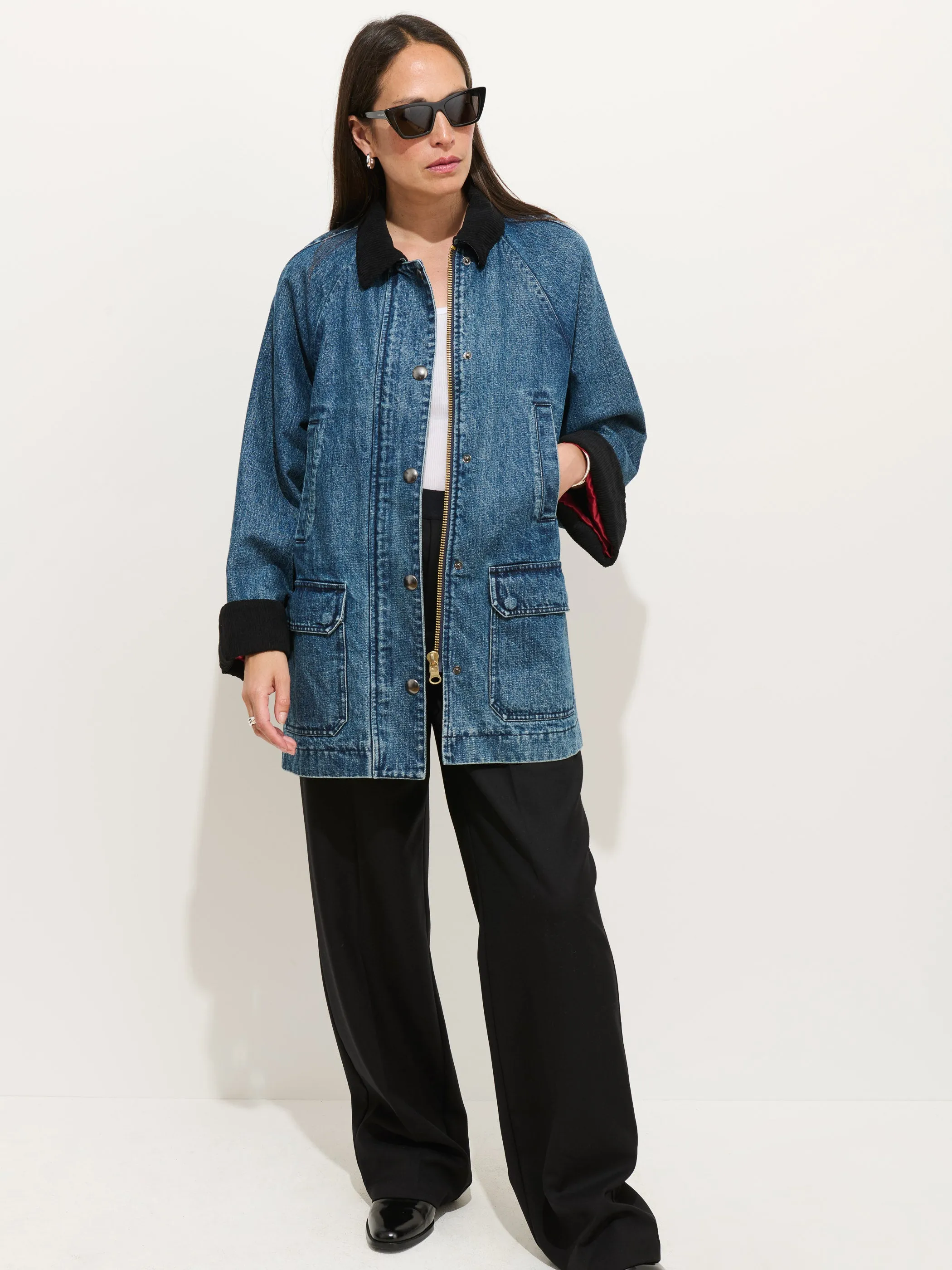 Chiltern Street Jacket In Denim sold by Alex Mill product image thumbnail 3