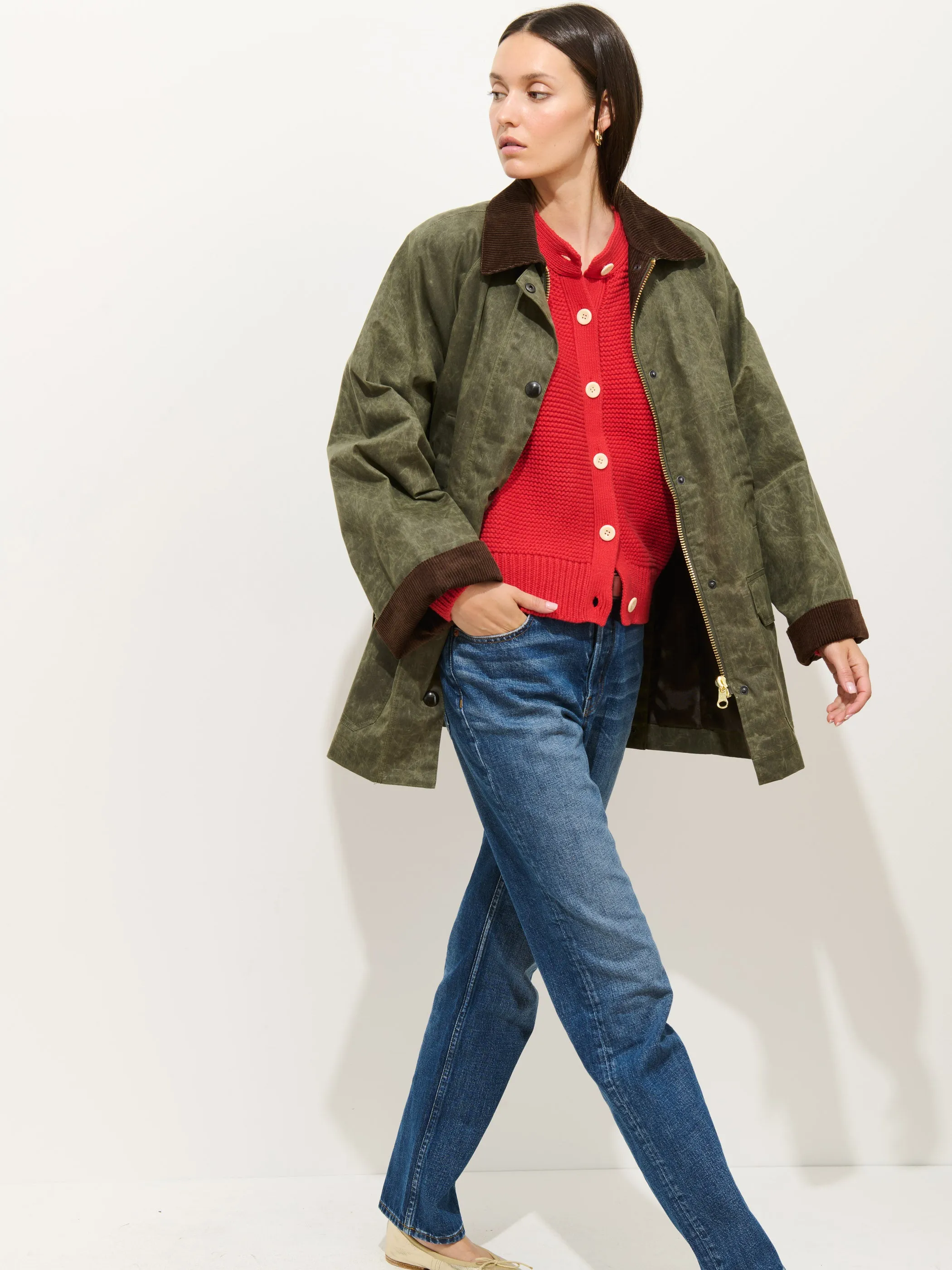 Chiltern Street Jacket In Waxed Cotton sold by Alex Mill product image thumbnail 2