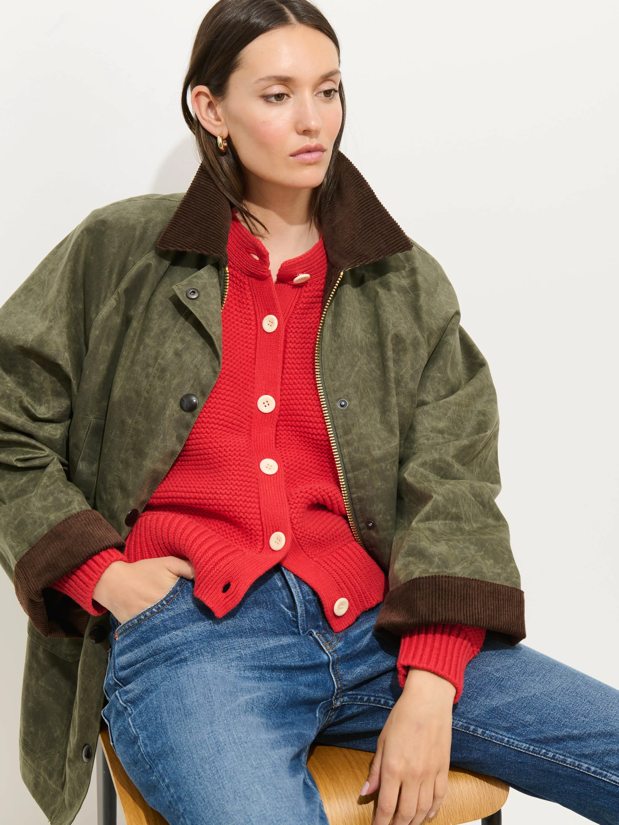 Chiltern Street Jacket In Waxed Cotton sold by Alex Mill product image thumbnail 3