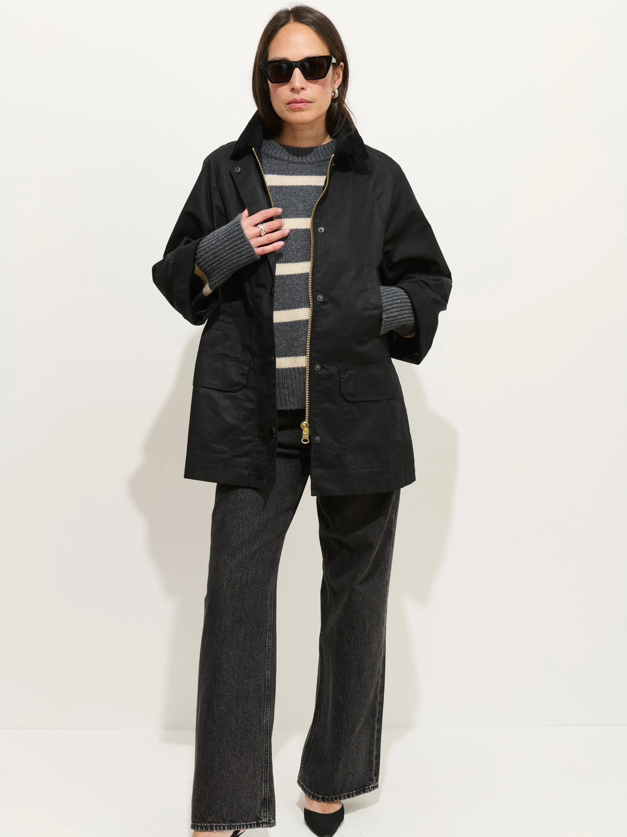 Chiltern Street Jacket In Waxed Cotton sold by Alex Mill product image thumbnail 3