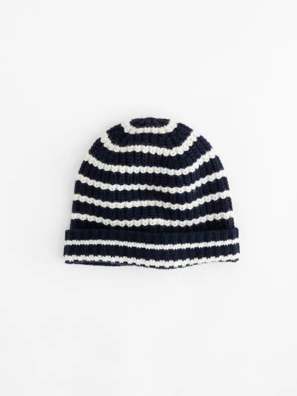 Striped Cashmere Beanie sold by Alex Mill