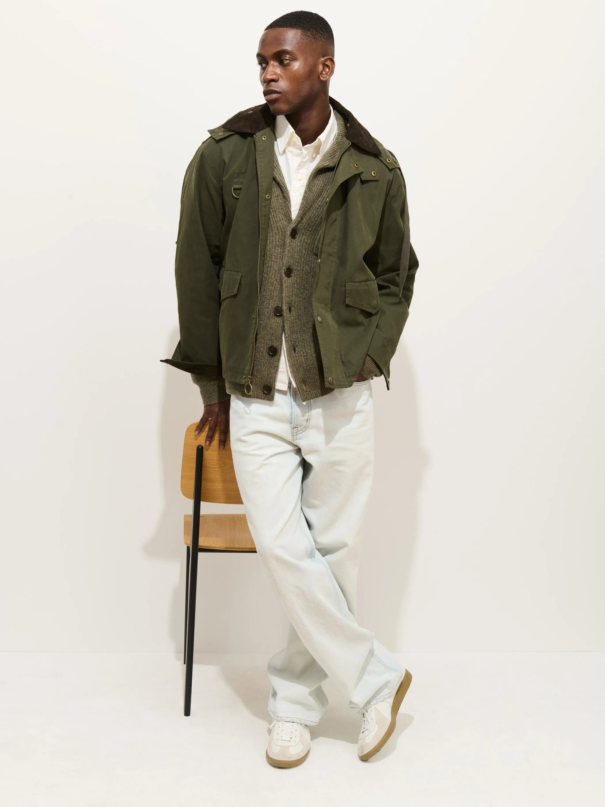 Mitchell Cardigan In Washed Cashmere sold by Alex Mill product image thumbnail 4