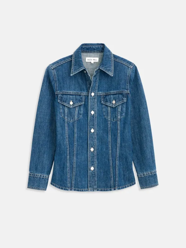 Annabelle Shirt In Denim made by Alex Mill